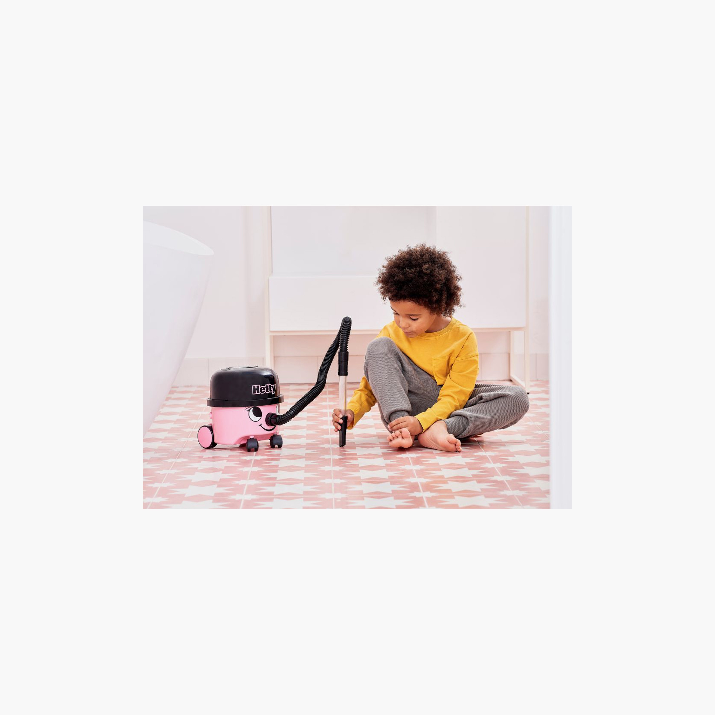 Casdon Hetty Vacuum Cleaner Realistic Play Toy - Pink-toys-roleplay-householdsets-image-6