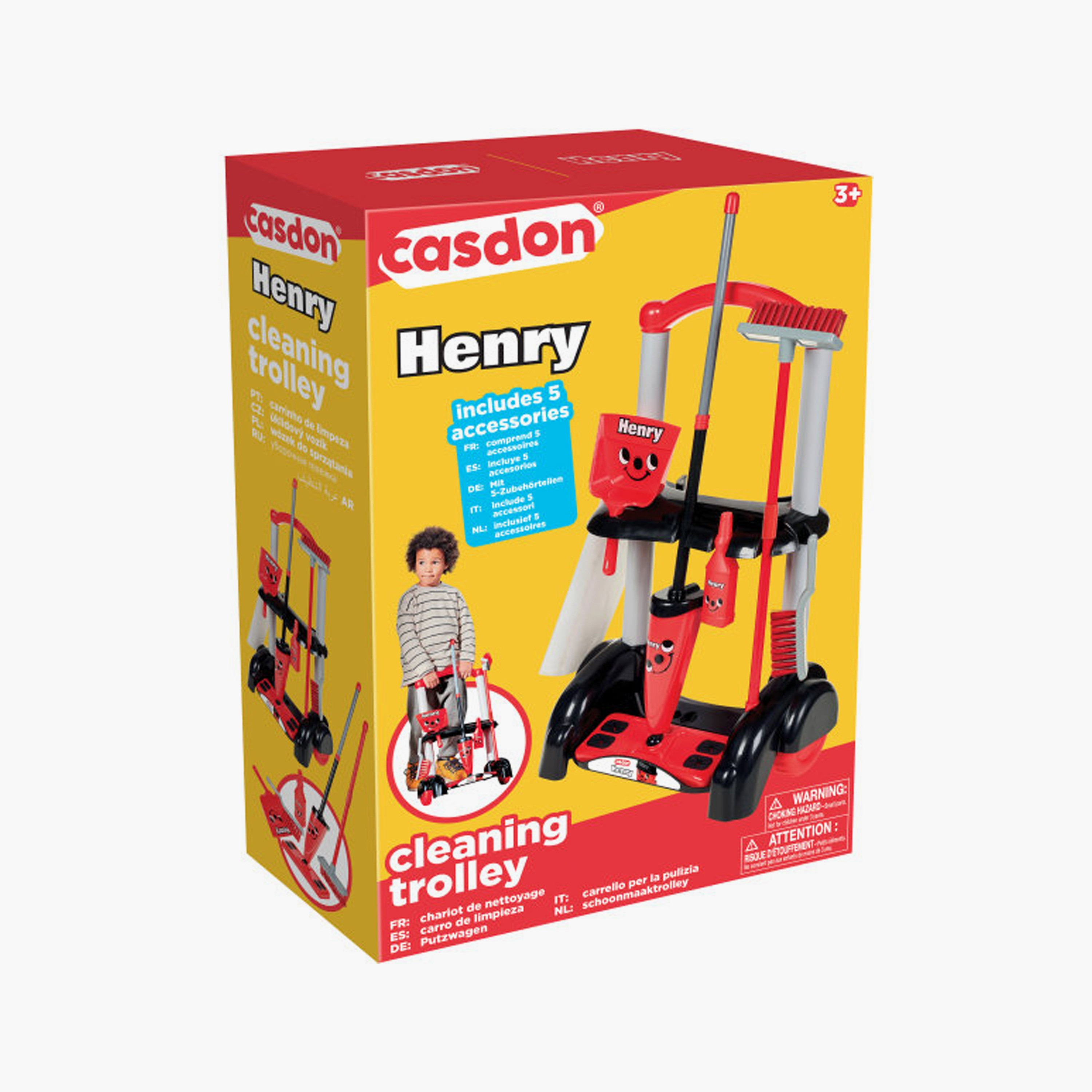 Casdon Henry Cleaning Trolley Realistic Play Toy Set-toys-roleplay-supermarketandshoppingsets-image-8