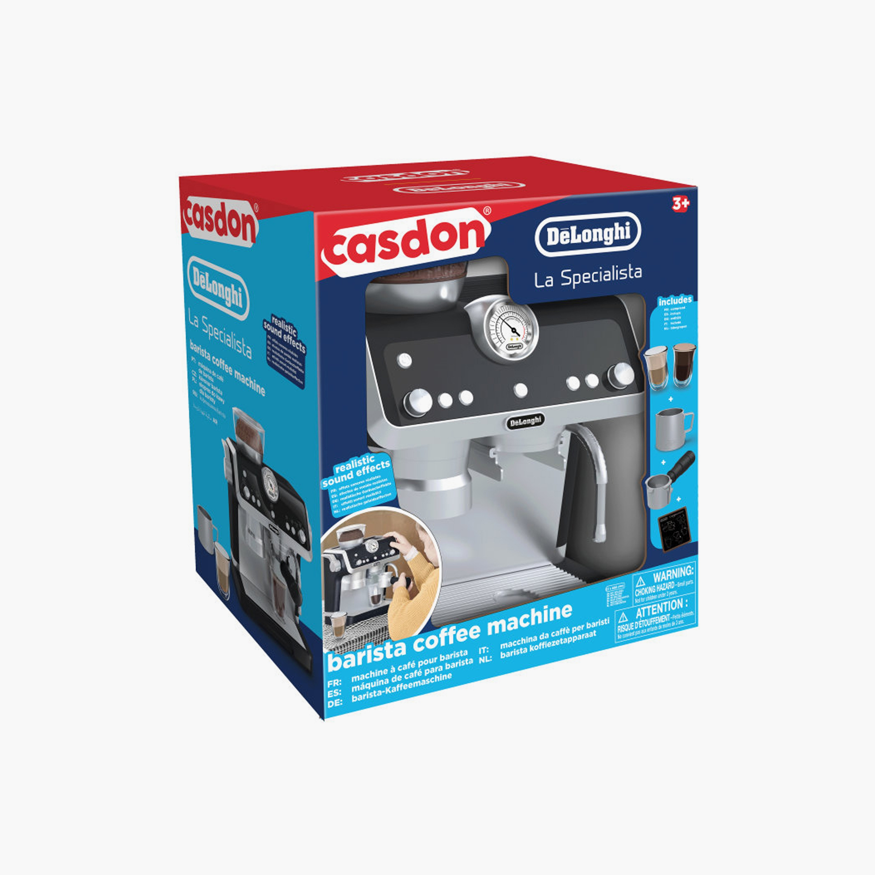 Casdon De'Longhi Barista Coffee Machine Realistic Play Toy-toys-roleplay-householdsets-image-8