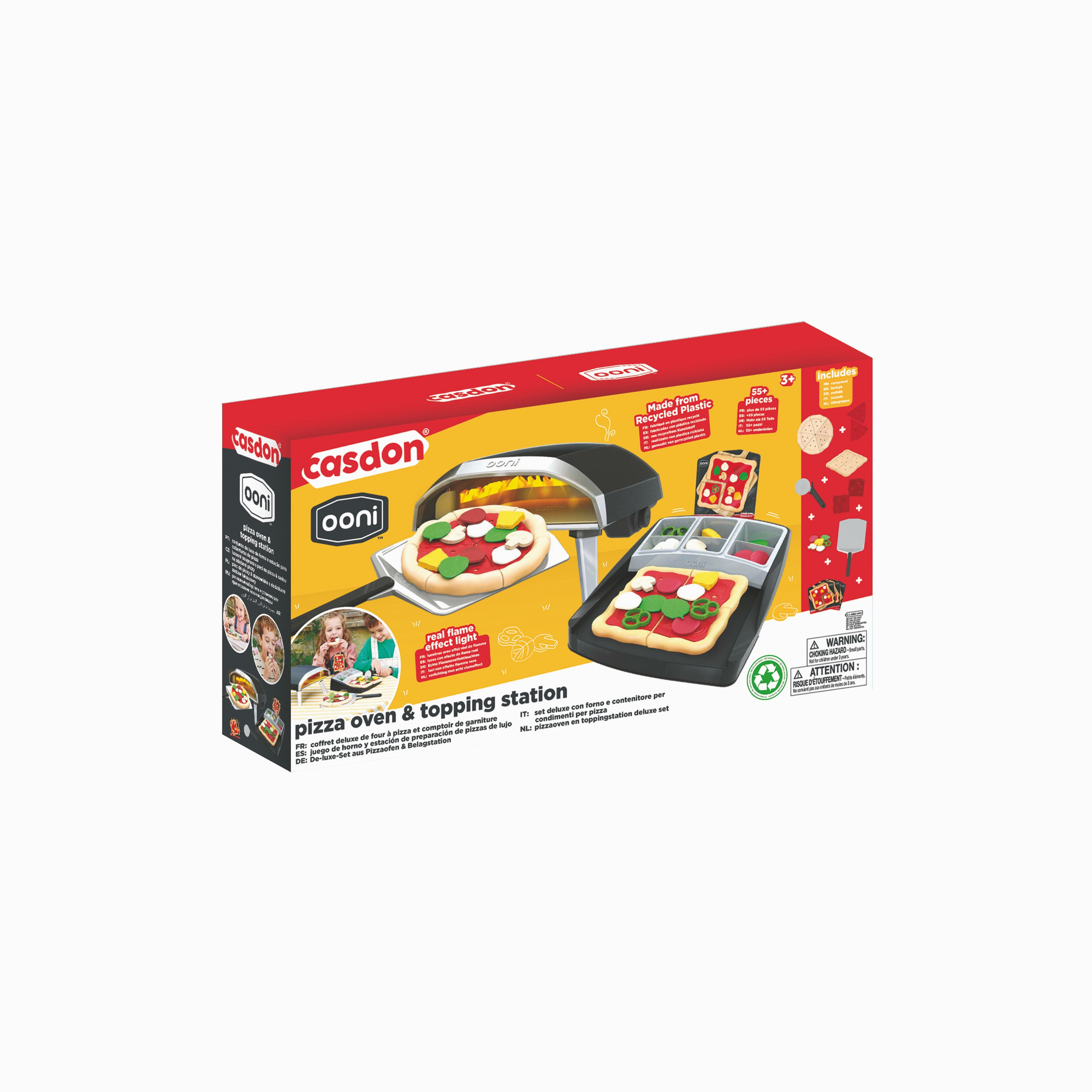 Casdon Ooni Pizza Oven & Topping Station Deluxe Realistic Play Toy Set-toys-roleplay-playfoods-image-2