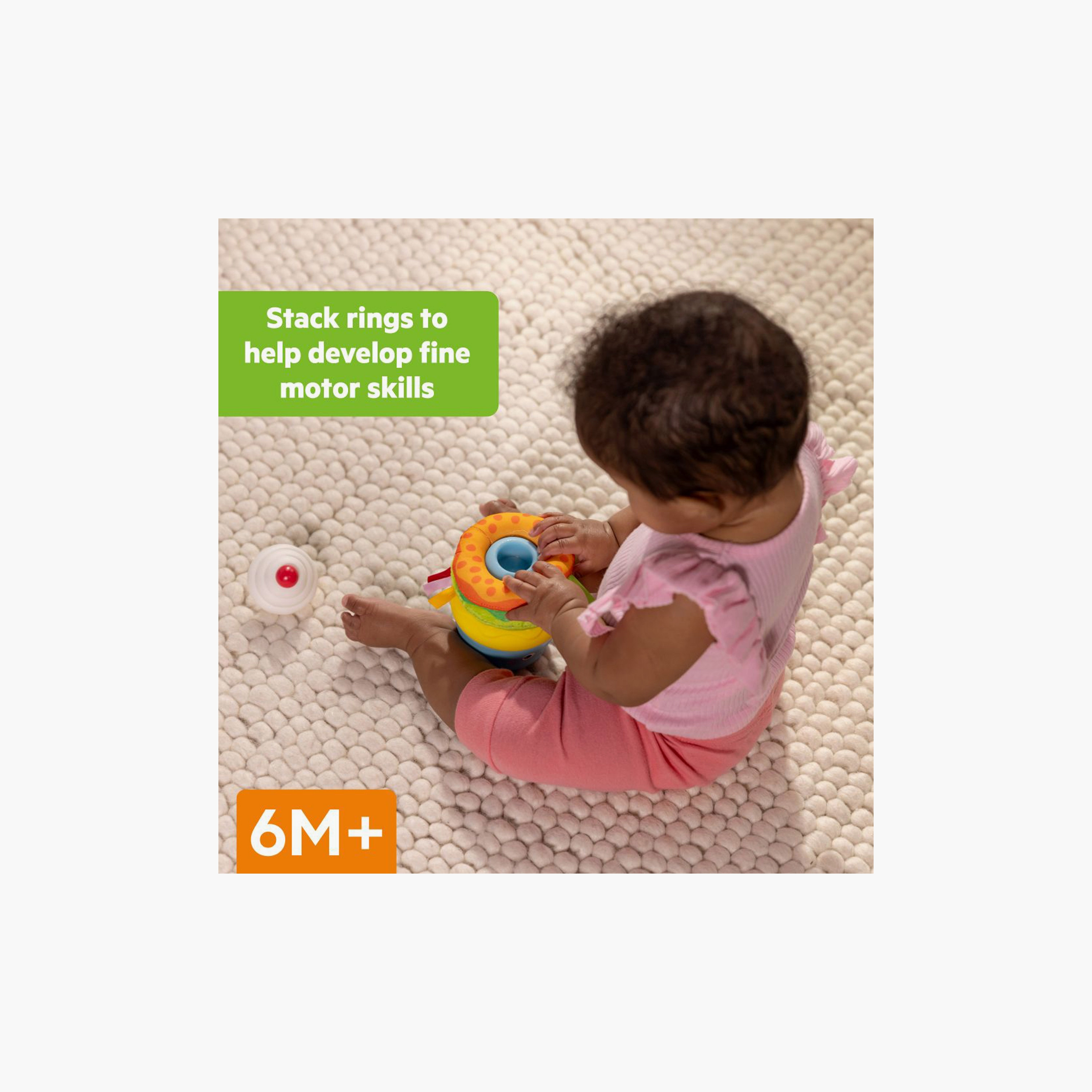 Bright Starts Cupcake Tower Stacking Toy with Teether-toys-babyandtoddlertoys-rattlesandteethers-image-3