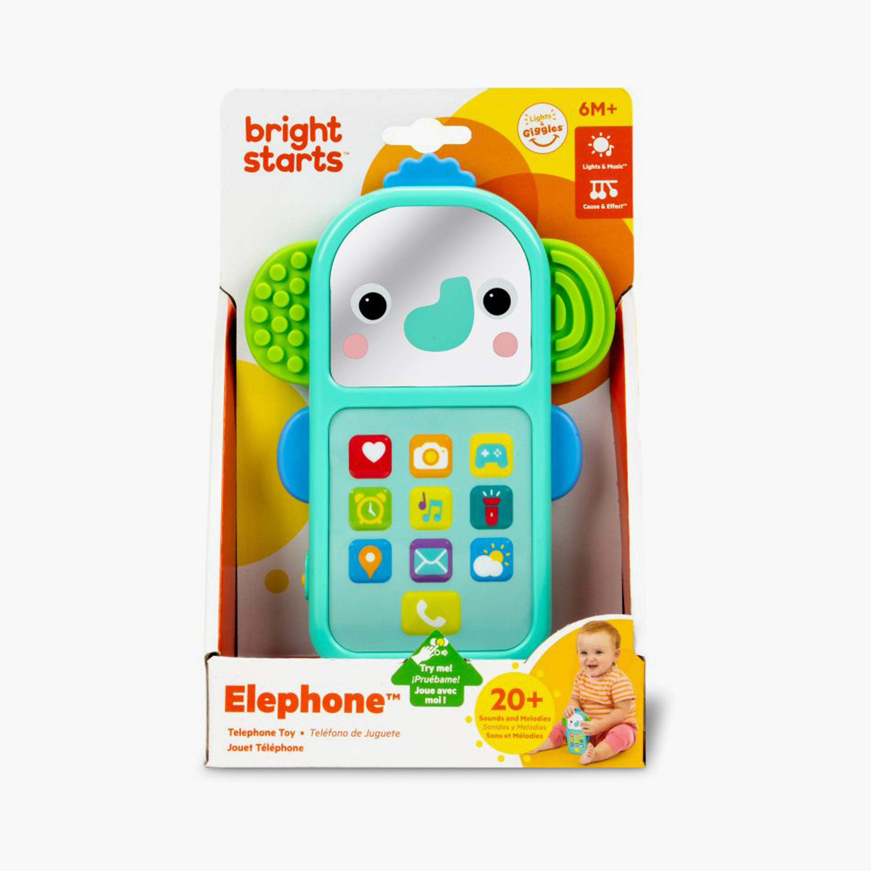 Bright Starts Elephone Musical Toy Phone-toys-babyandtoddlertoys-lightsandmusicaltoys-image-8