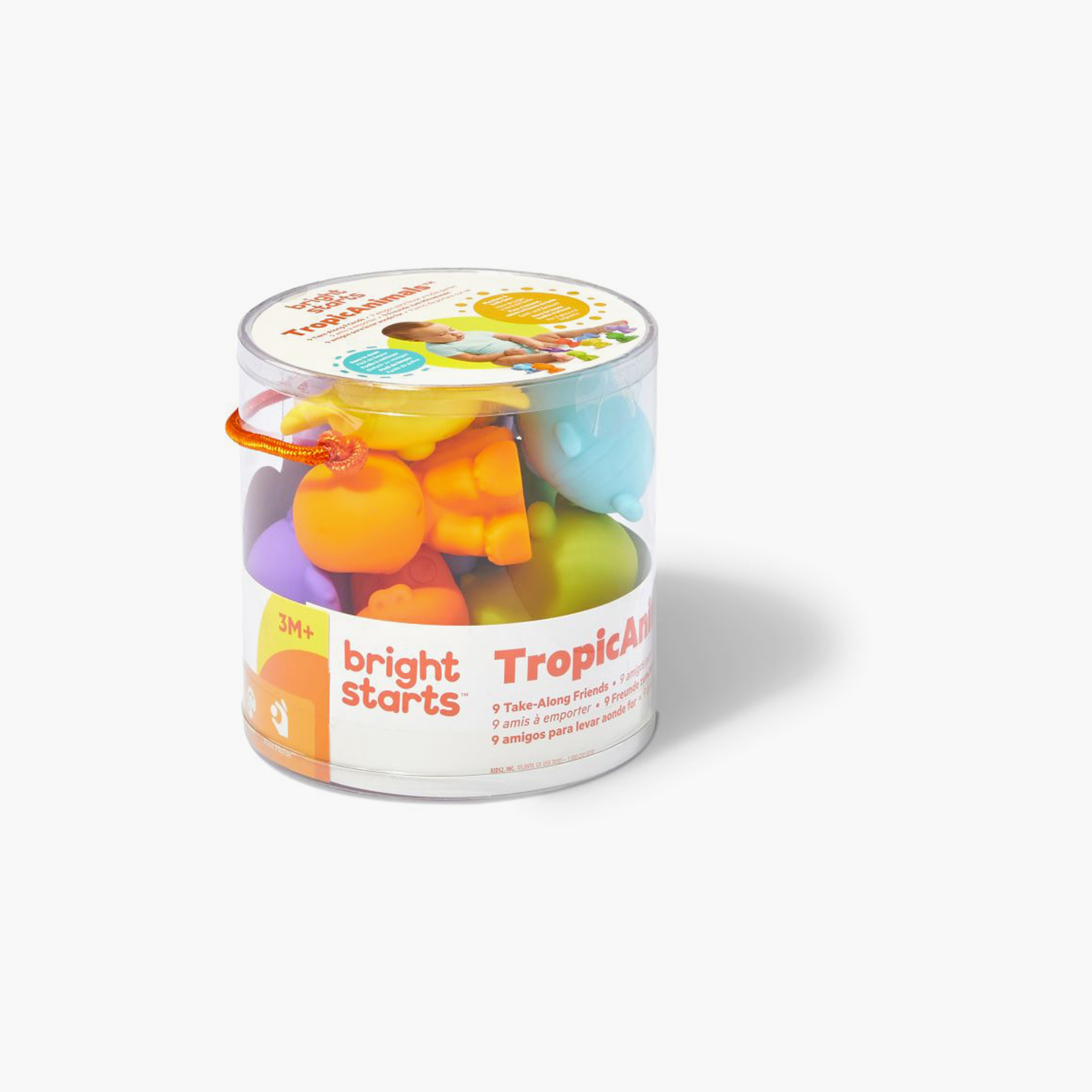 Bright Starts 9-Piece Take Along Tropic Animal Figures-toys-babyandtoddlertoys-bathtoys-image-6