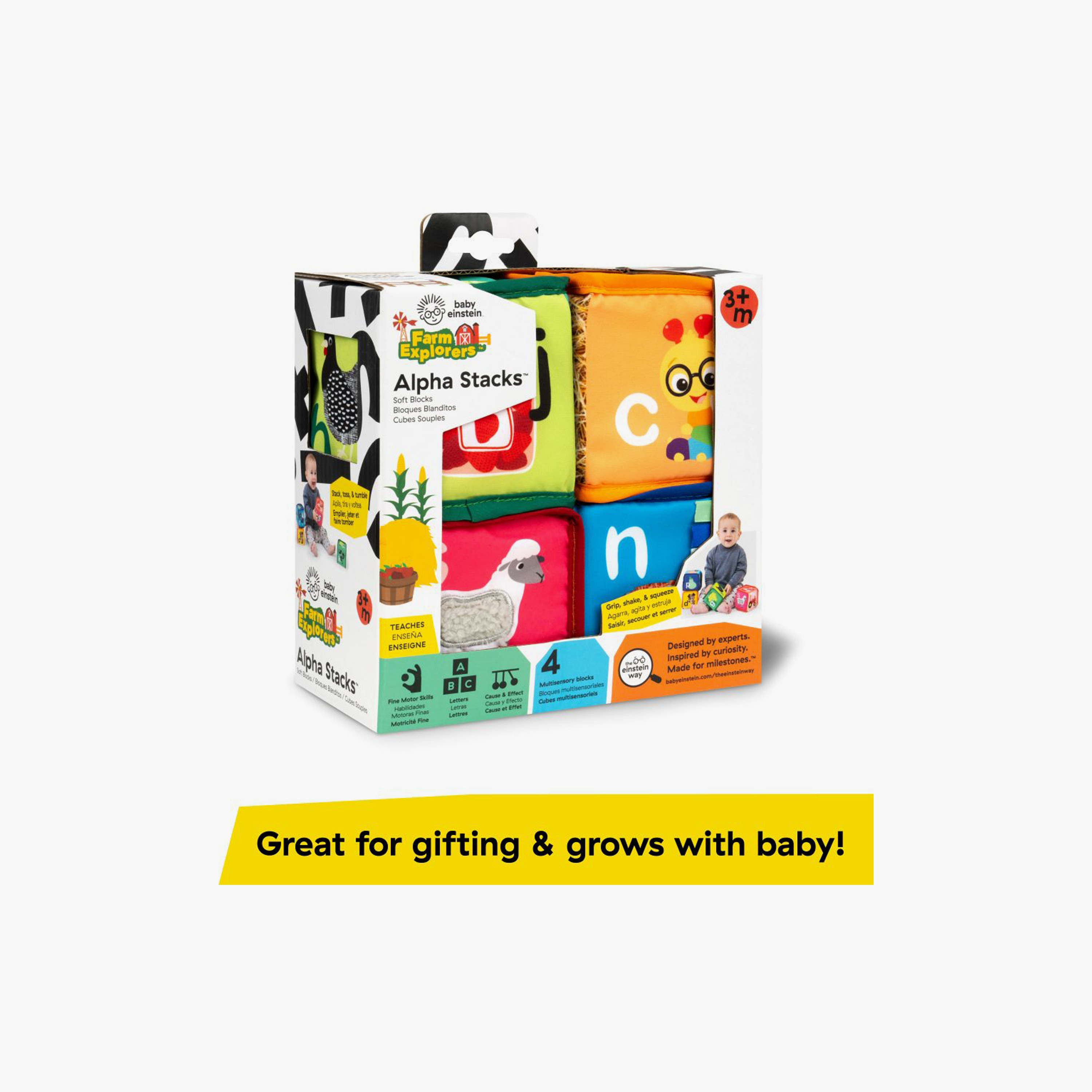 Baby Einstein 4-Piece Alpha Stacks Soft Blocks-toys-babyandtoddlertoys-stackingandnestingtoys-image-8