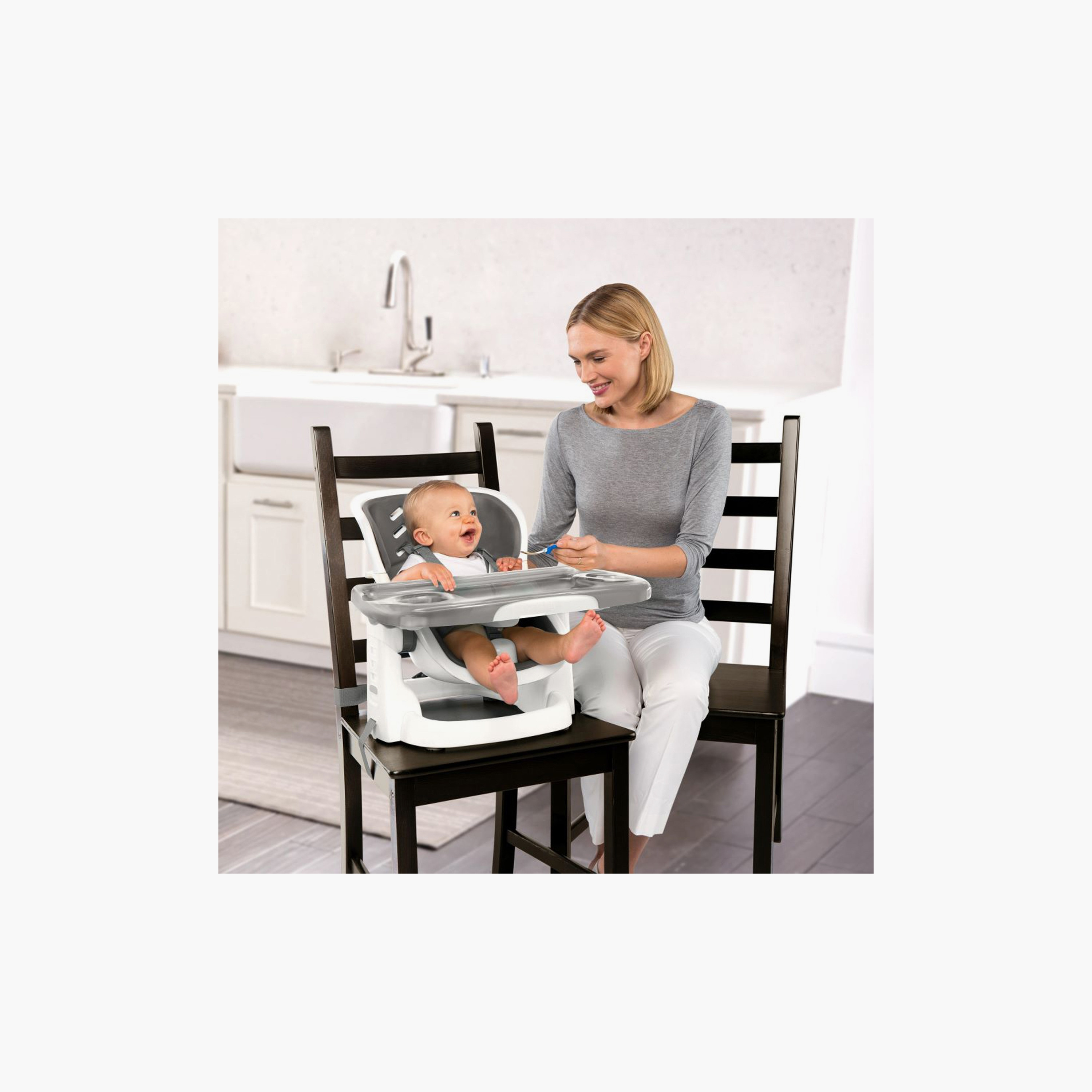 Ingenuity SmartClean ChairMate High Chair - Slate-baby-feeding-highchairsandboosters-image-4
