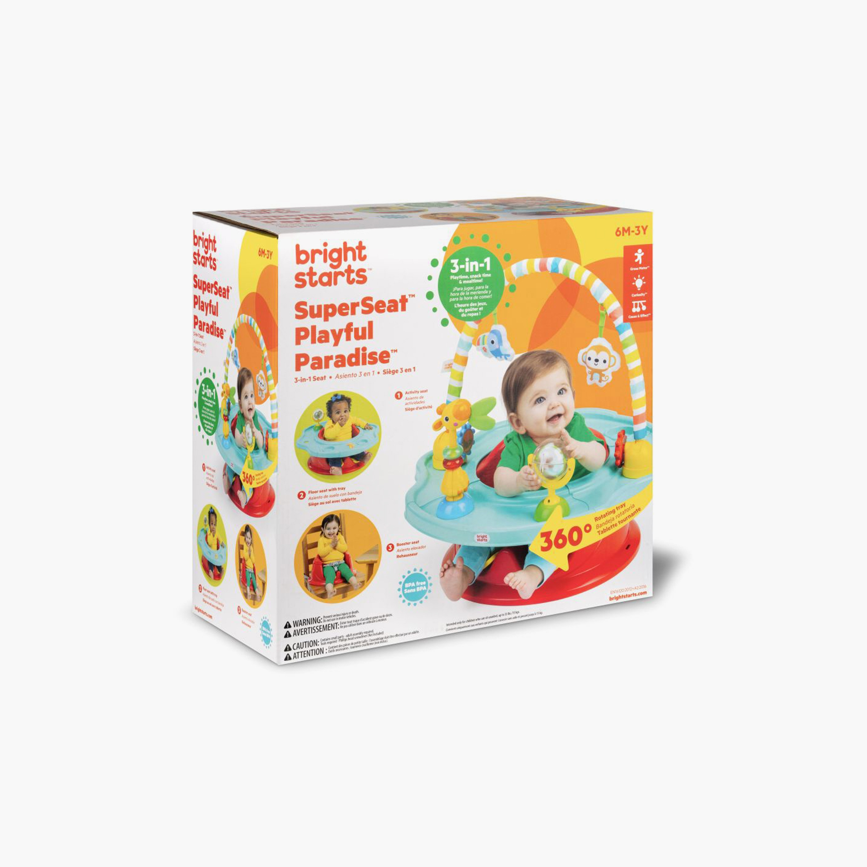 Bright Starts 3-in-1 SuperSeat Playful Paradise Seat-baby-feeding-highchairsandboosters-image-6