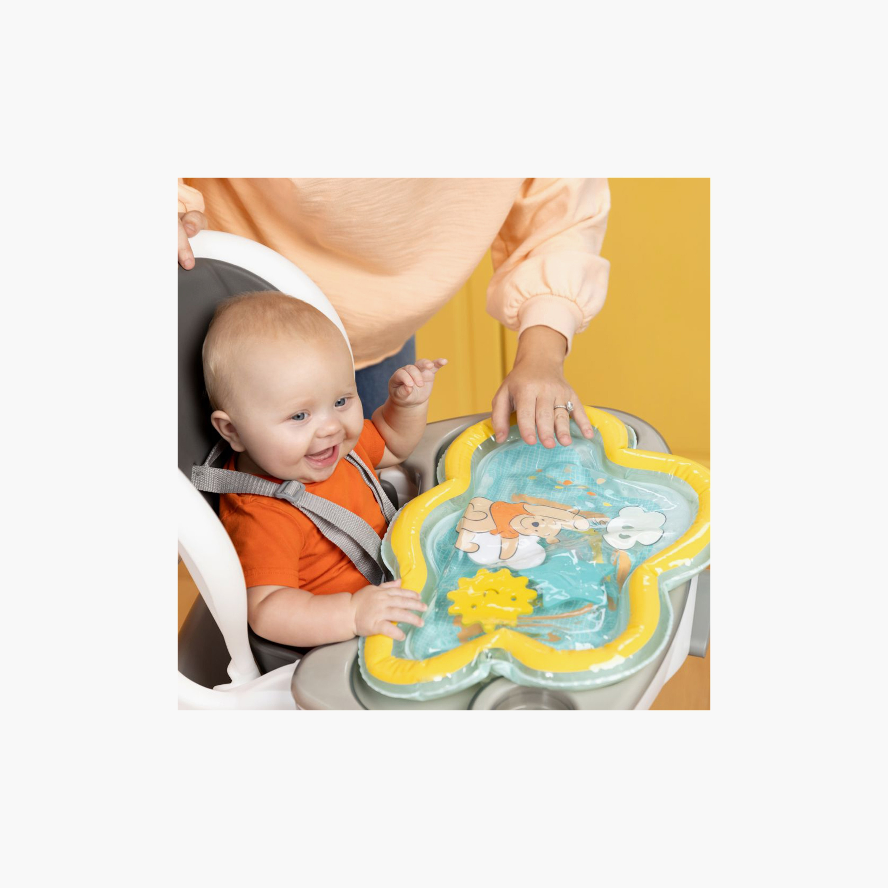 Bright Starts Disney Baby Once Upon A Tummy Time Water Mat - Winnie the Pooh-baby-infantactivity-playpensandplaymats-image-5