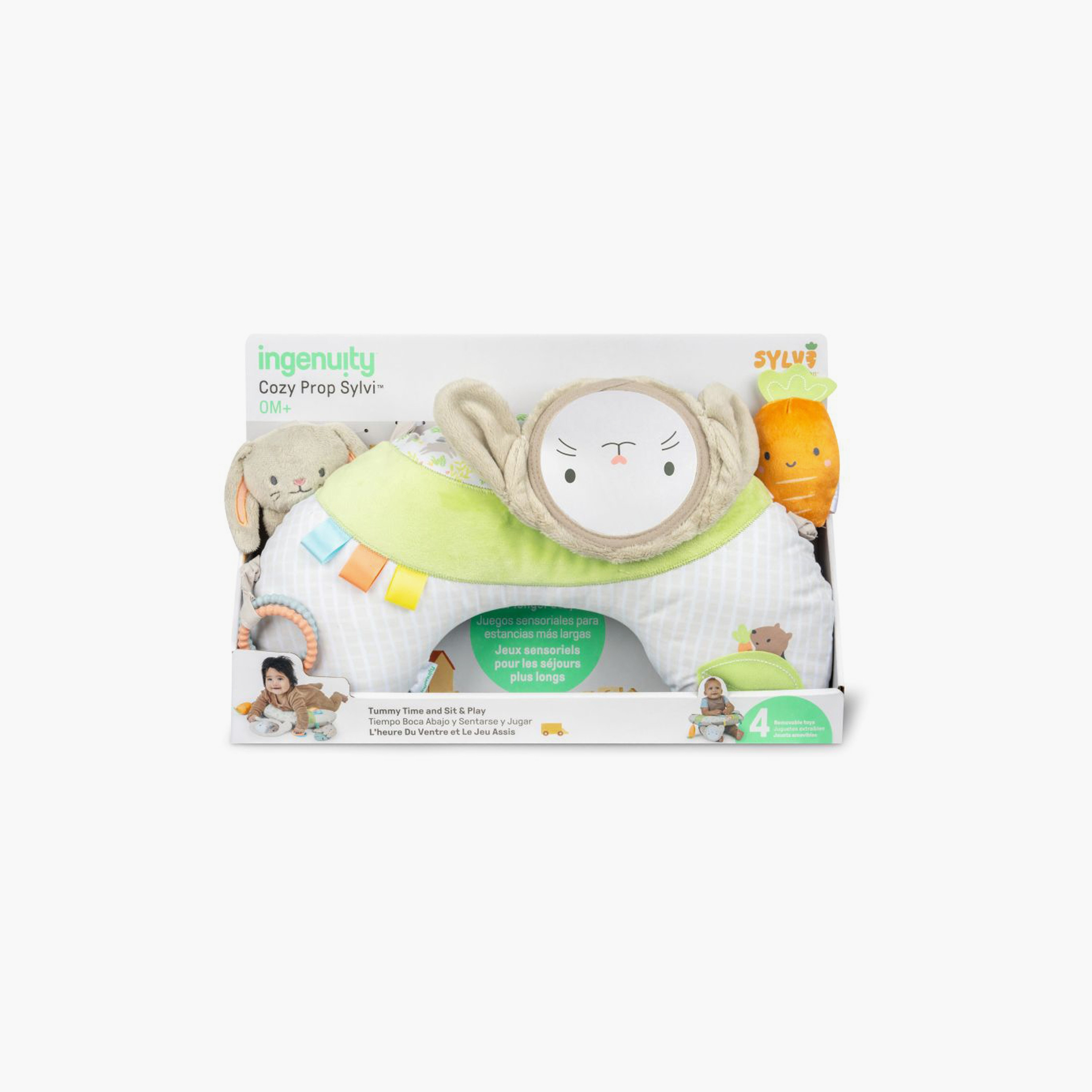 Ingenuity Cozy Prop Sylvi Tummy Time Activity Pillow-toys-babyandtoddlertoys-learningtoys-image-8
