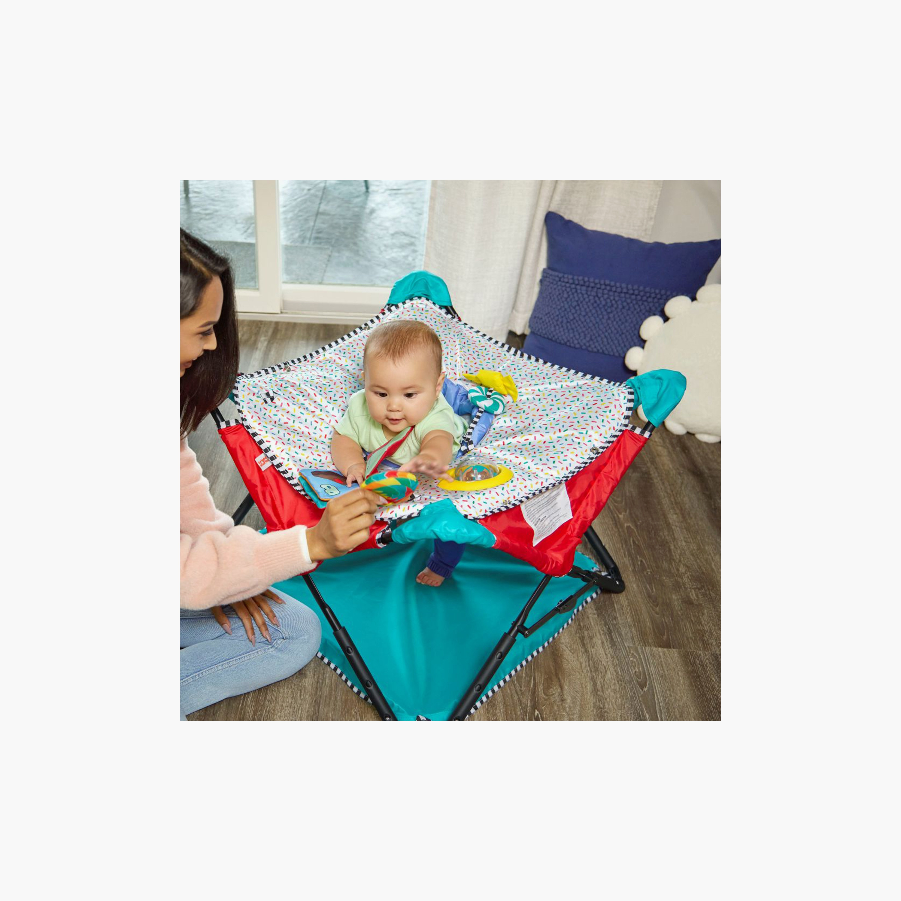 Bright Starts Pop N Jump Portable Activity Jumper - Sweet Treats-baby-infantactivity-bouncers-image-3