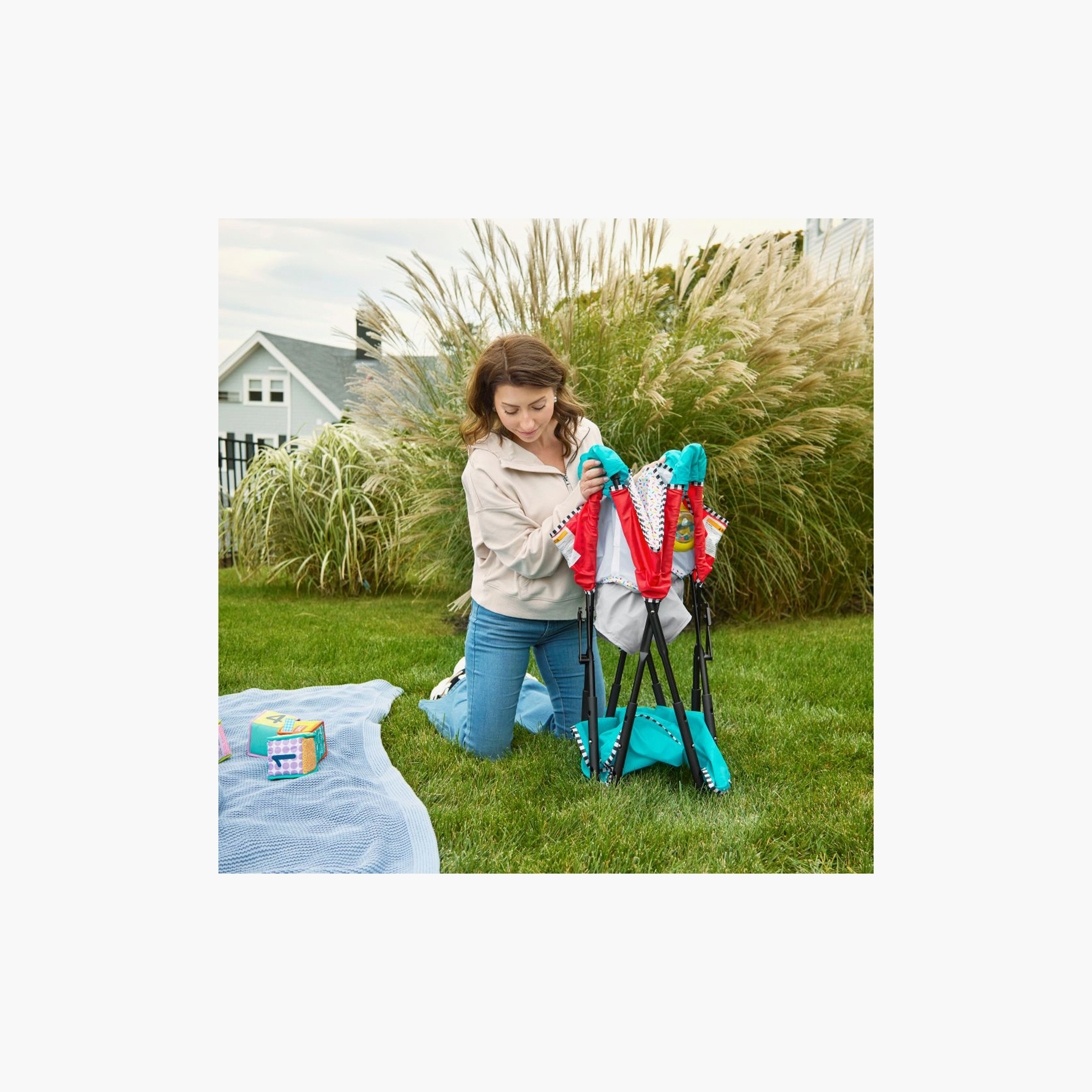 Bright Starts Pop N Jump Portable Activity Jumper - Sweet Treats-baby-infantactivity-bouncers-image-7