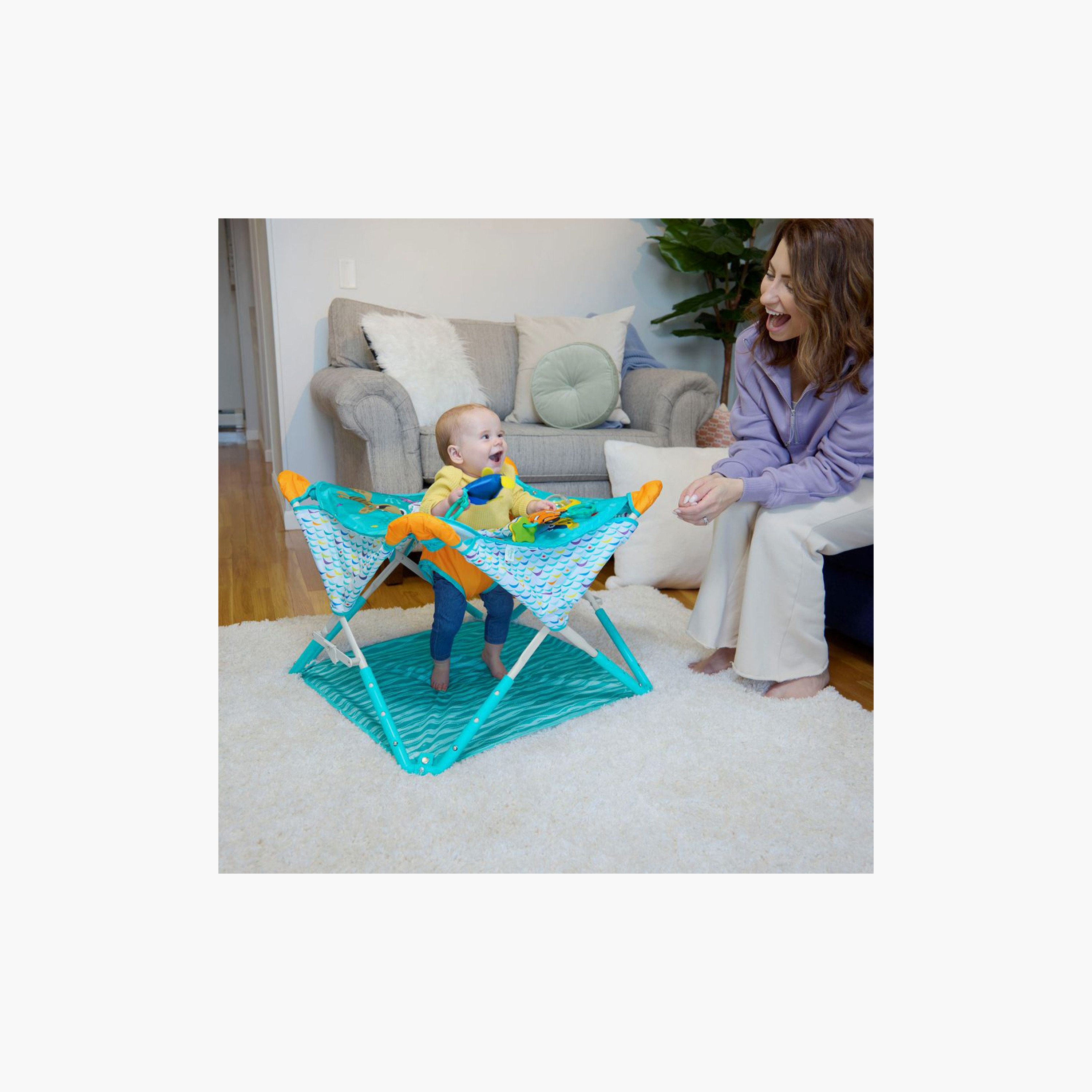 Bright Starts Disney Baby Pop 'N Jump Foldable Activity Center - Finding Nemo-baby-infantactivity-bouncers-image-2