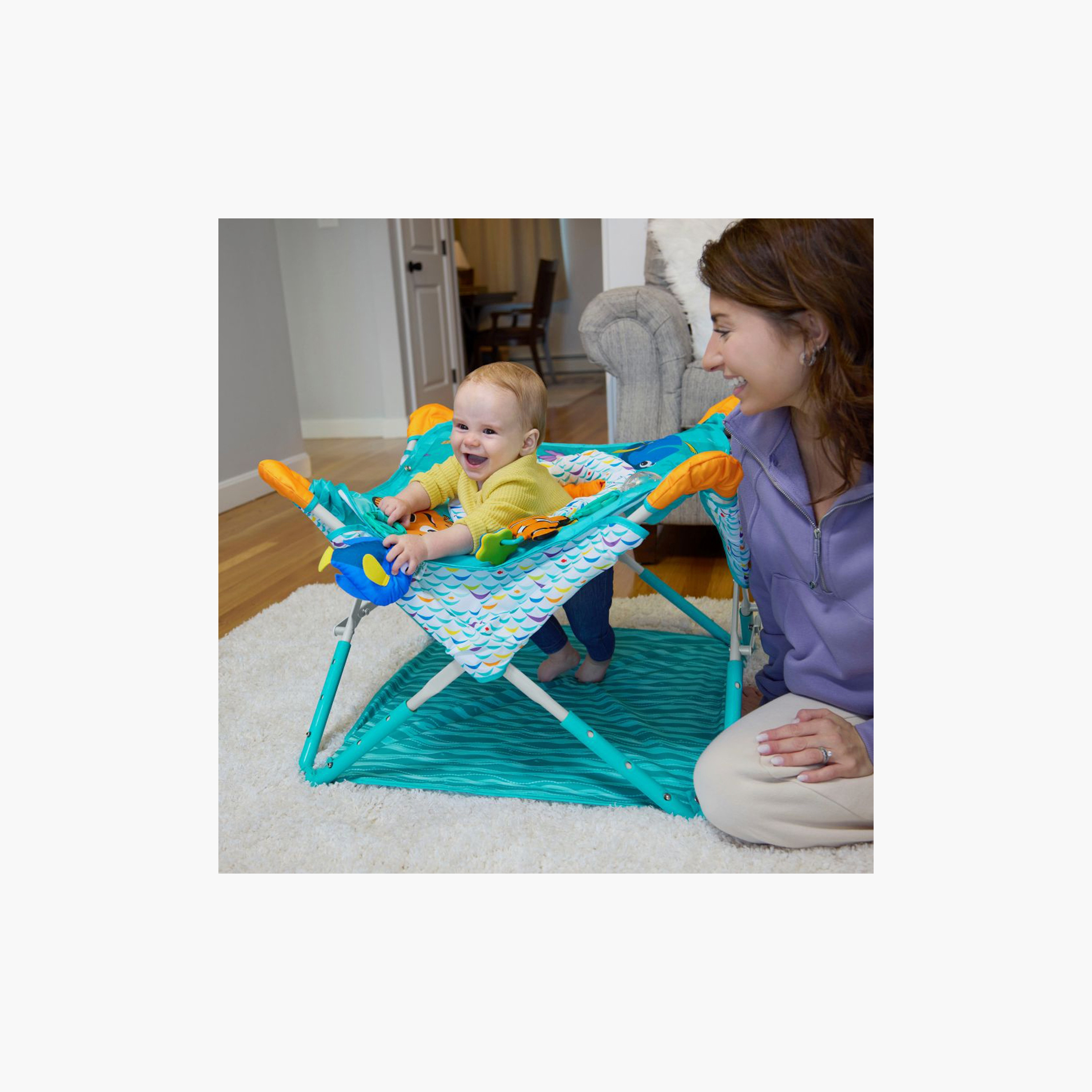 Bright Starts Disney Baby Pop 'N Jump Foldable Activity Center - Finding Nemo-baby-infantactivity-bouncers-image-3