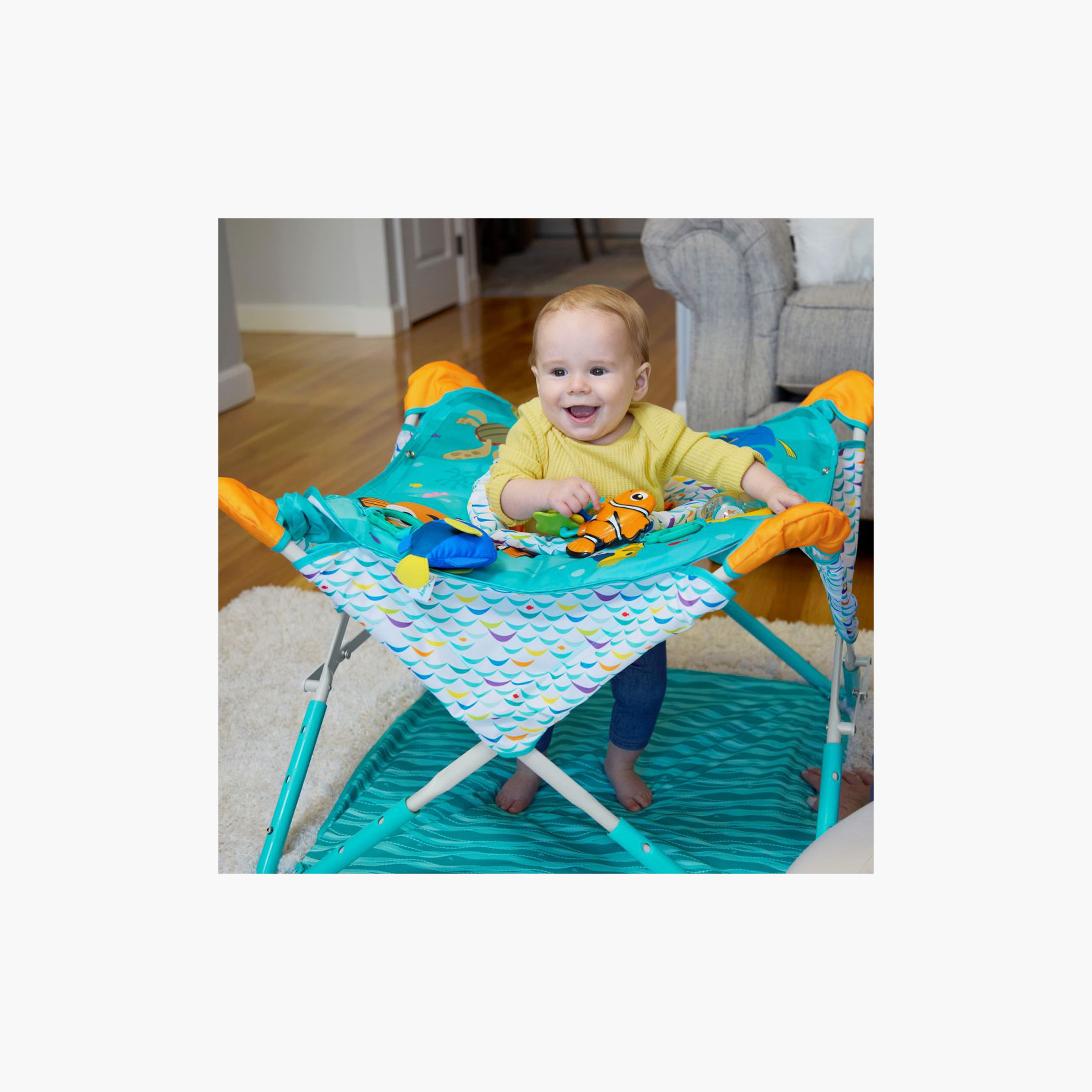 Bright Starts Disney Baby Pop 'N Jump Foldable Activity Center - Finding Nemo-baby-infantactivity-bouncers-image-4