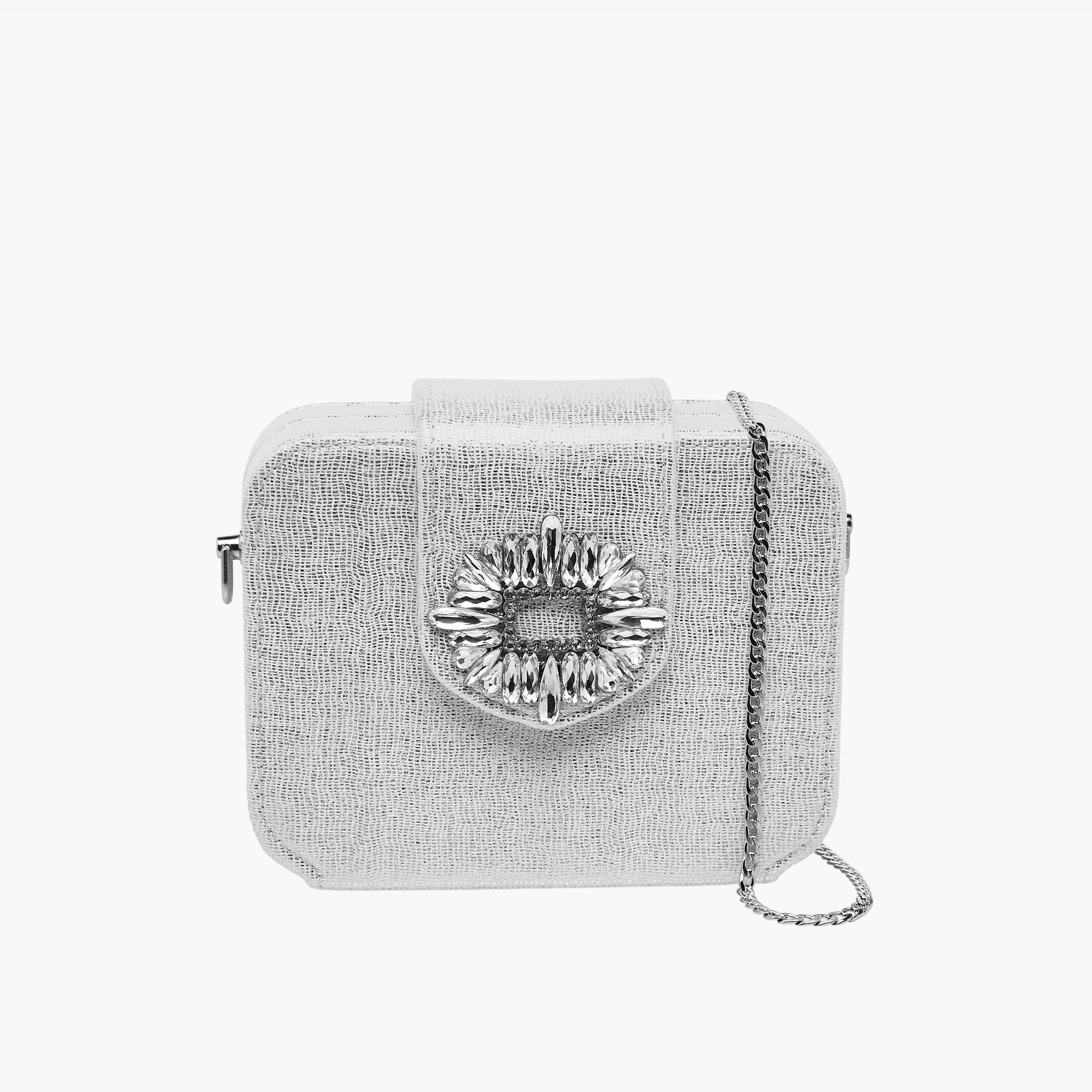 شنطة كلاتش مزينة بسلسلة معدنية من سيليست-women-bagsandwallets-handbags-image-1