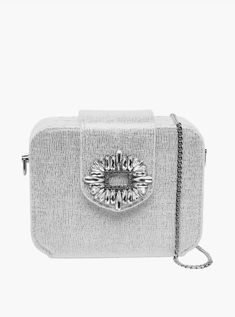 شنطة كلاتش مزينة بسلسلة معدنية من سيليست-women-bagsandwallets-handbags-image-1