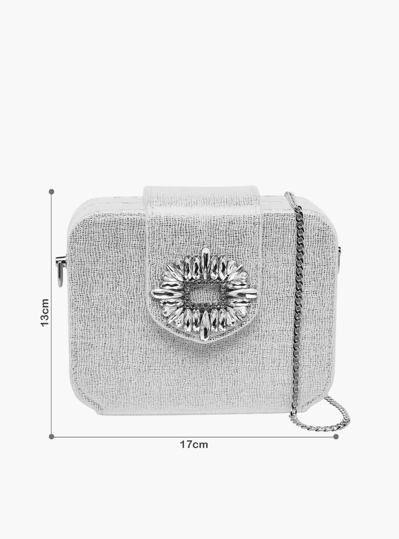 شنطة كلاتش مزينة بسلسلة معدنية من سيليست-women-bagsandwallets-handbags-image-3