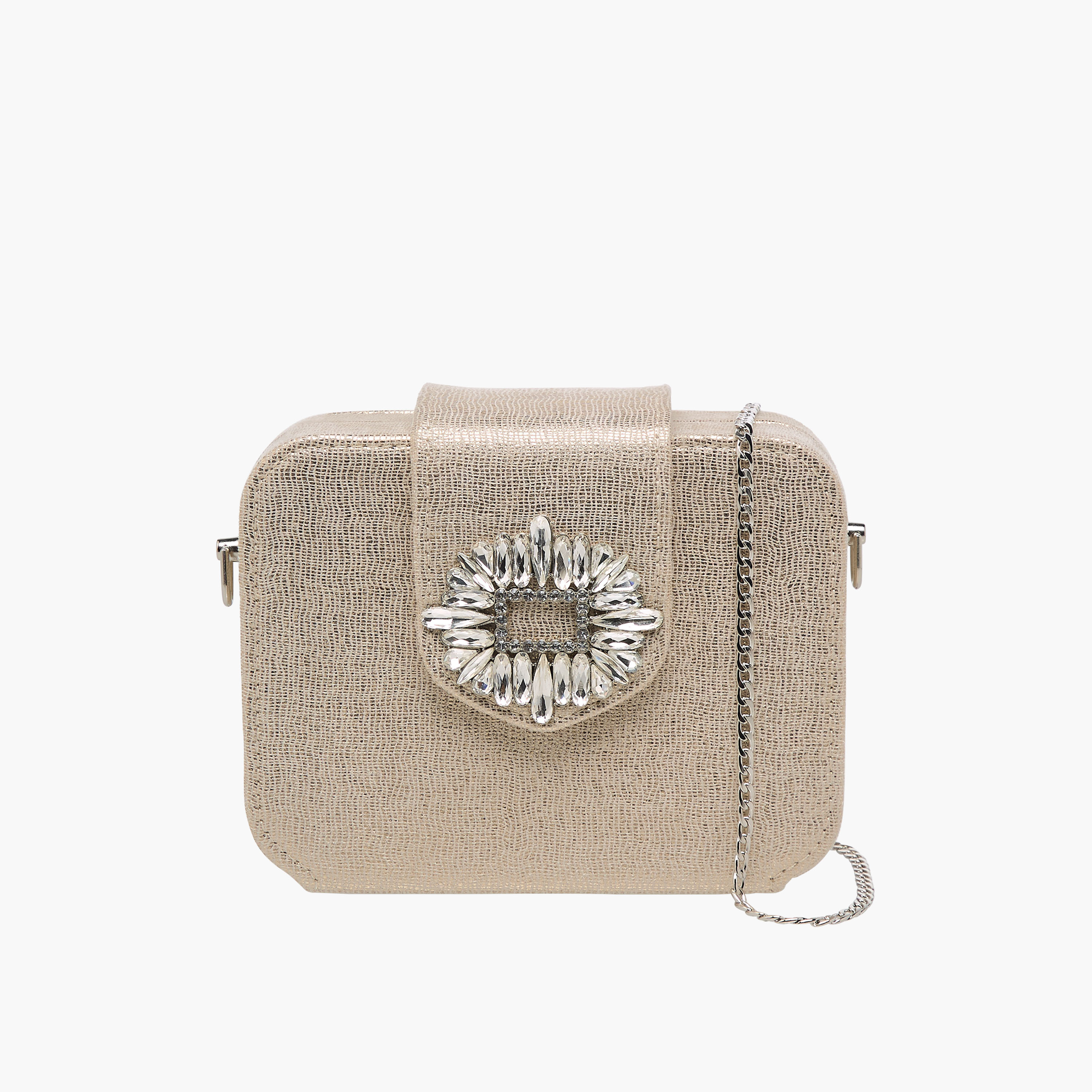 شنطة كلاتش مزينة بسلسلة معدنية من سيليست-women-bagsandwallets-handbags-image-1