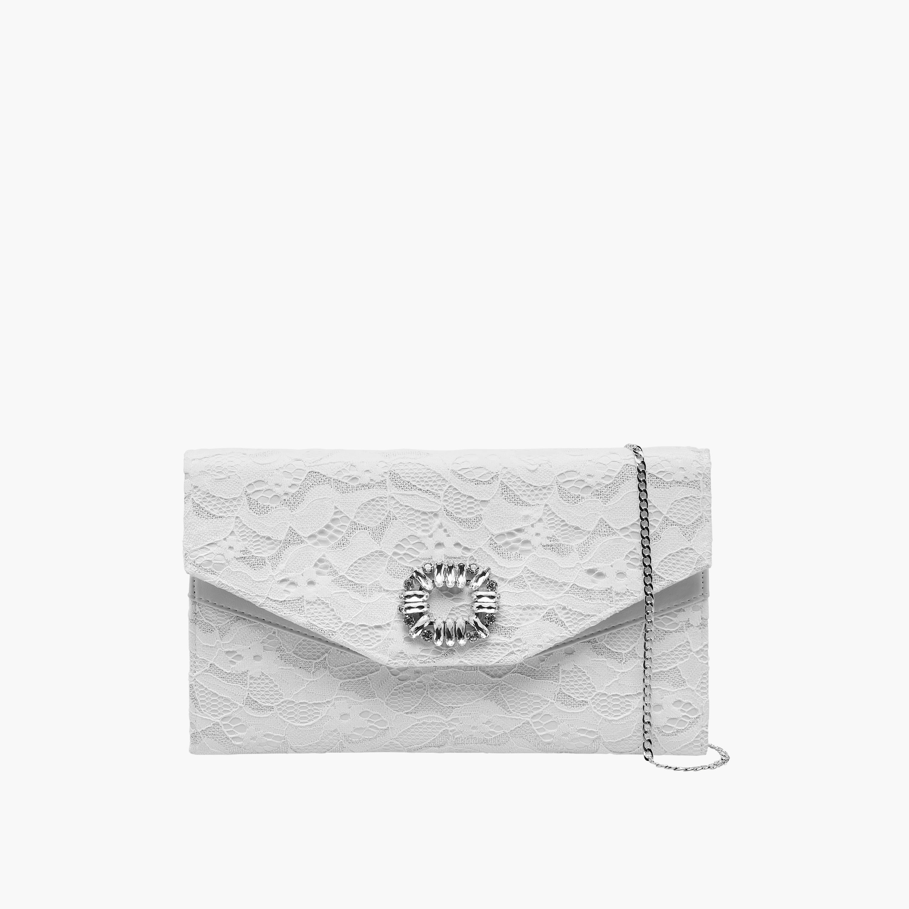 شنطة كلاتش مزينة بسلسلة معدنية من سيليست-women-bagsandwallets-handbags-image-1