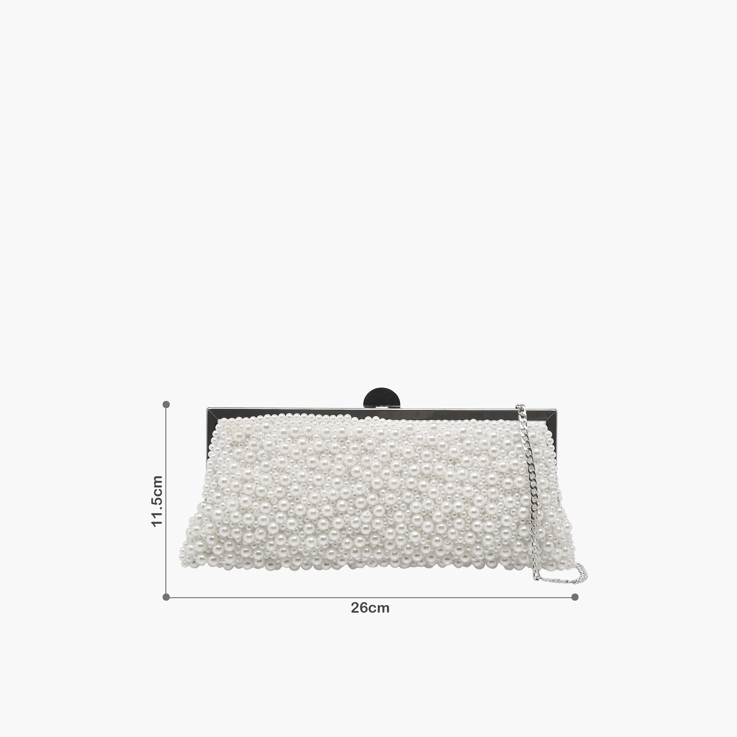 Celeste Pearl Embellished Clutch with Chain Strap-women-bagsandwallets-handbags-image-3