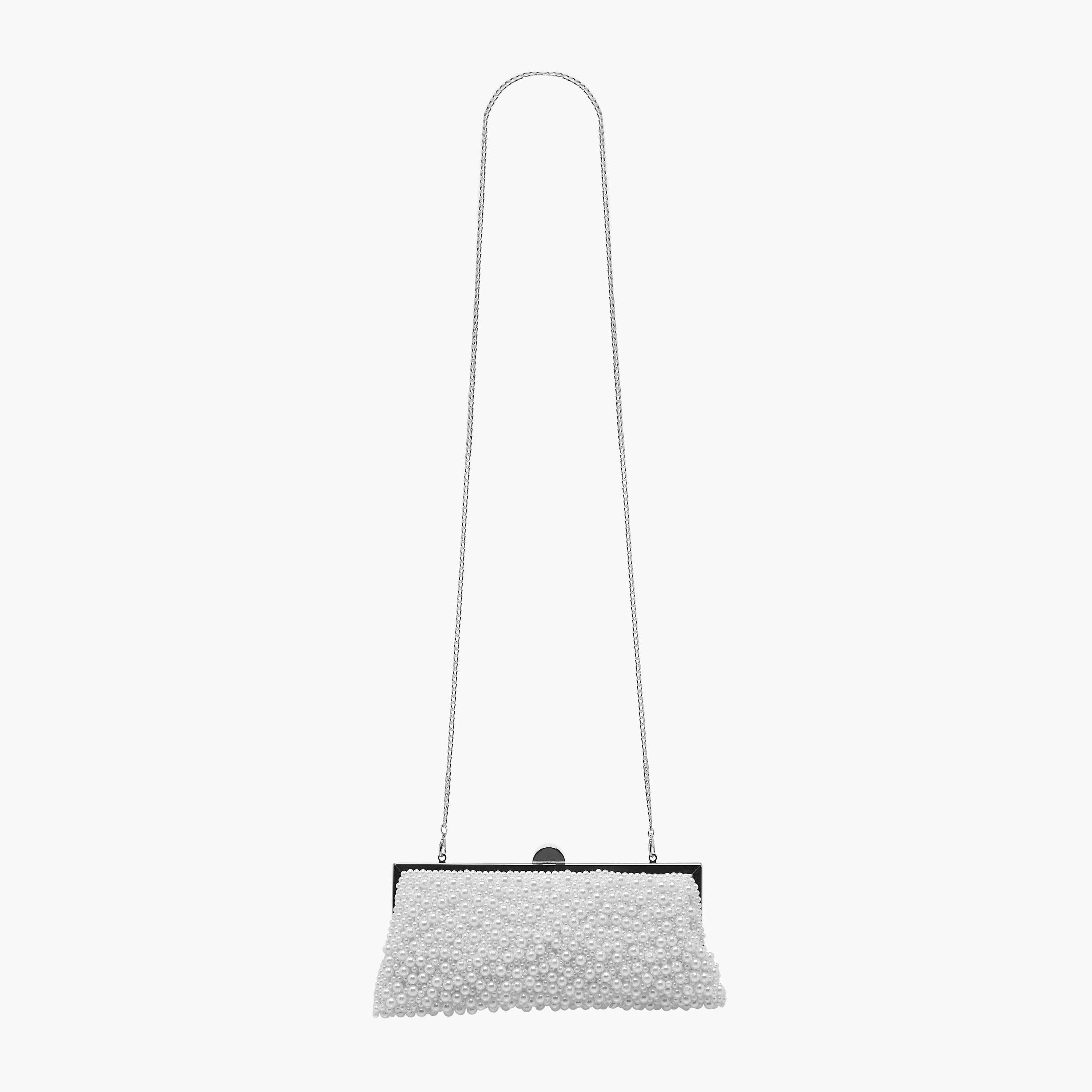Celeste Pearl Embellished Clutch with Chain Strap-women-bagsandwallets-handbags-image-4