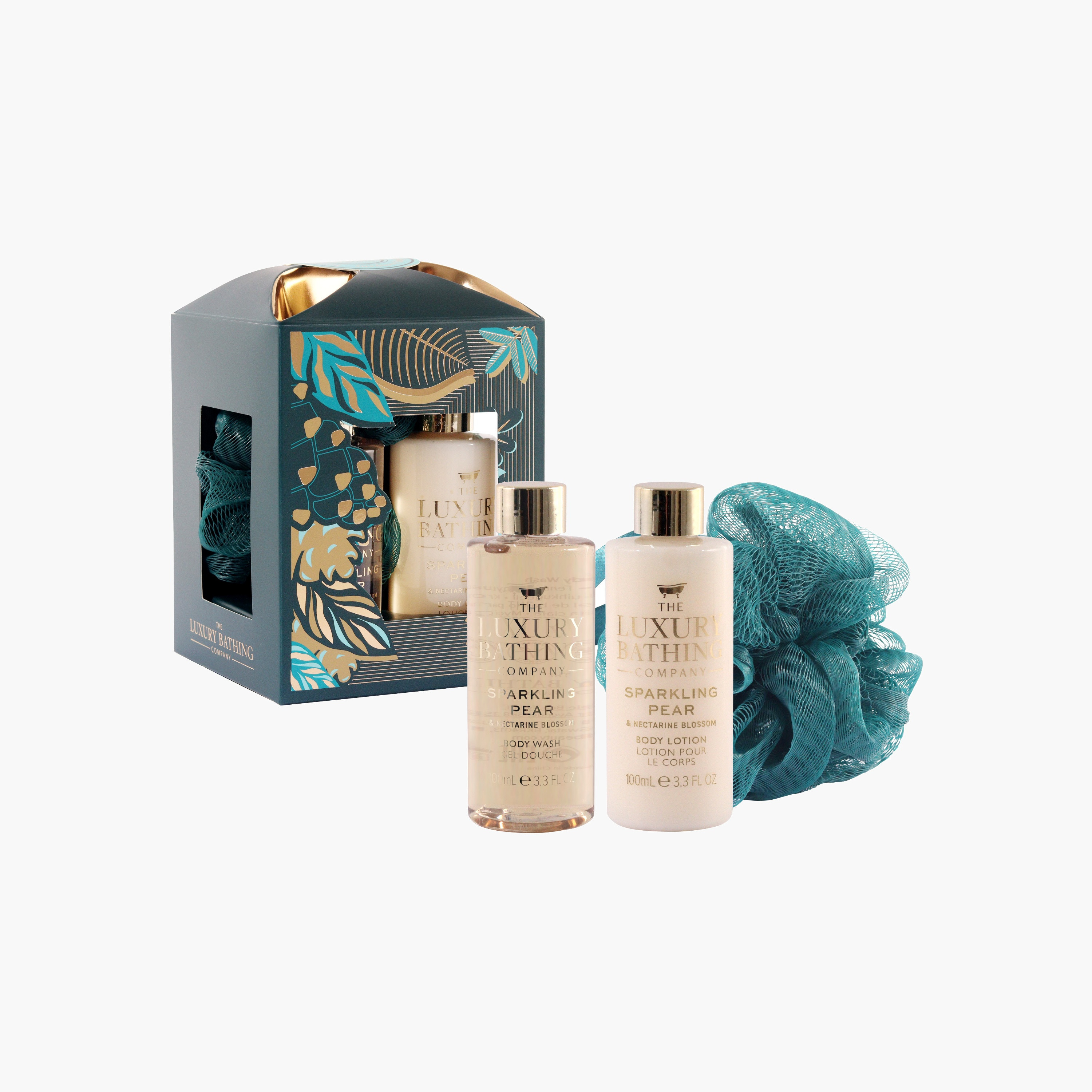 Luxury Bathing Company Sparkling Pear Nectarine Bathing Set-beautyandpersonalcare-giftsets-image-1