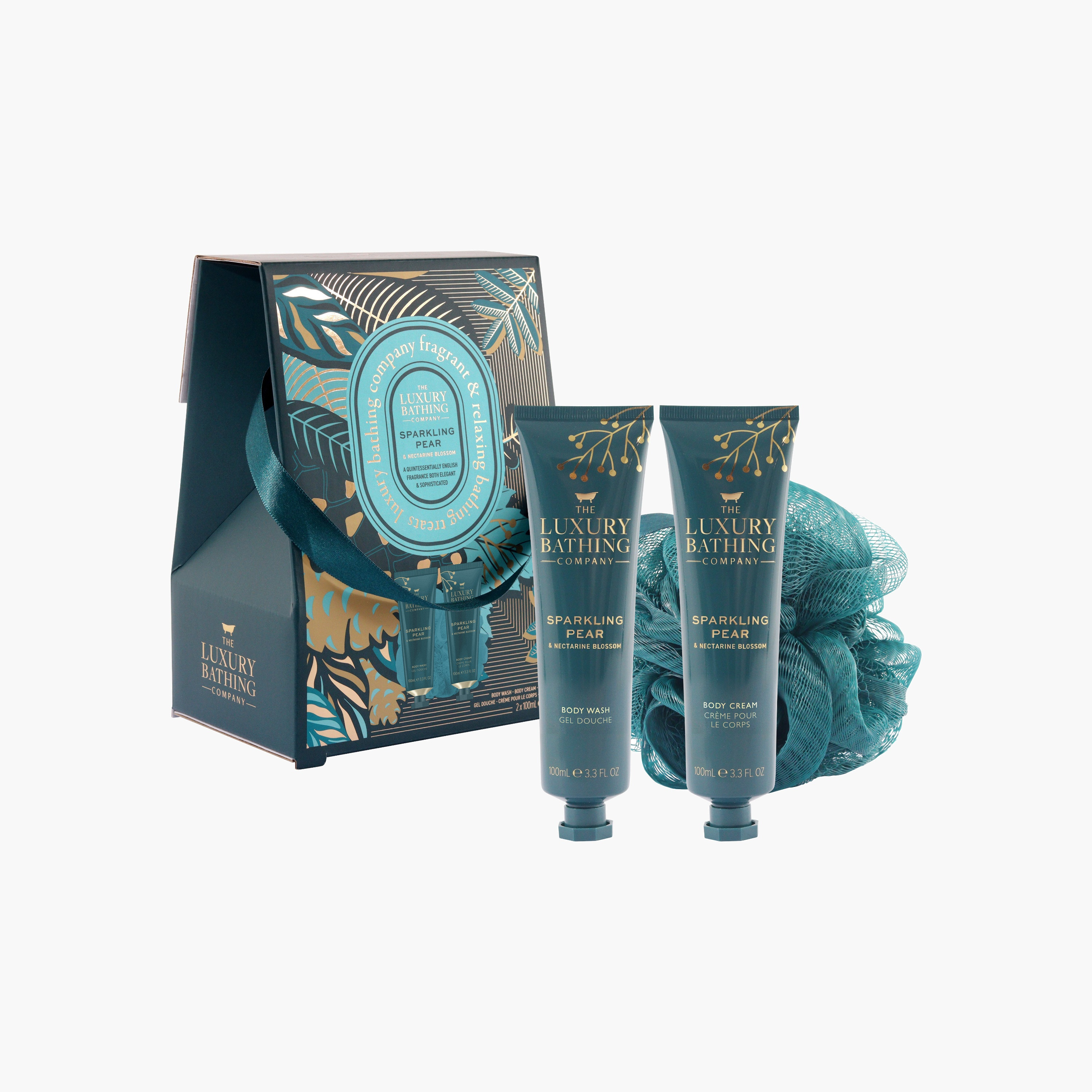 Luxury Bathing Company Sparkling Pear Nectarine Bathing Set-beautyandpersonalcare-giftsets-image-1