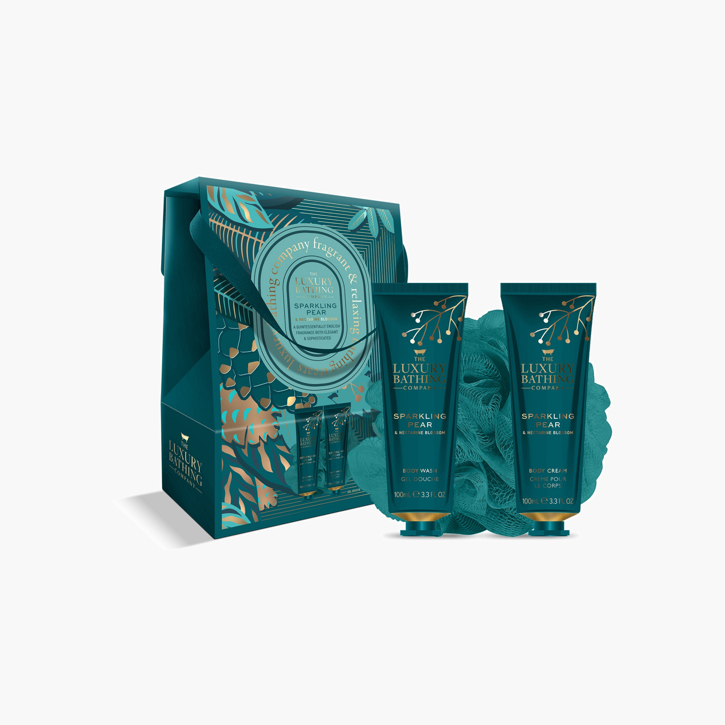 Luxury Bathing Company Sparkling Pear Nectarine Bathing Set-beautyandpersonalcare-giftsets-image-2