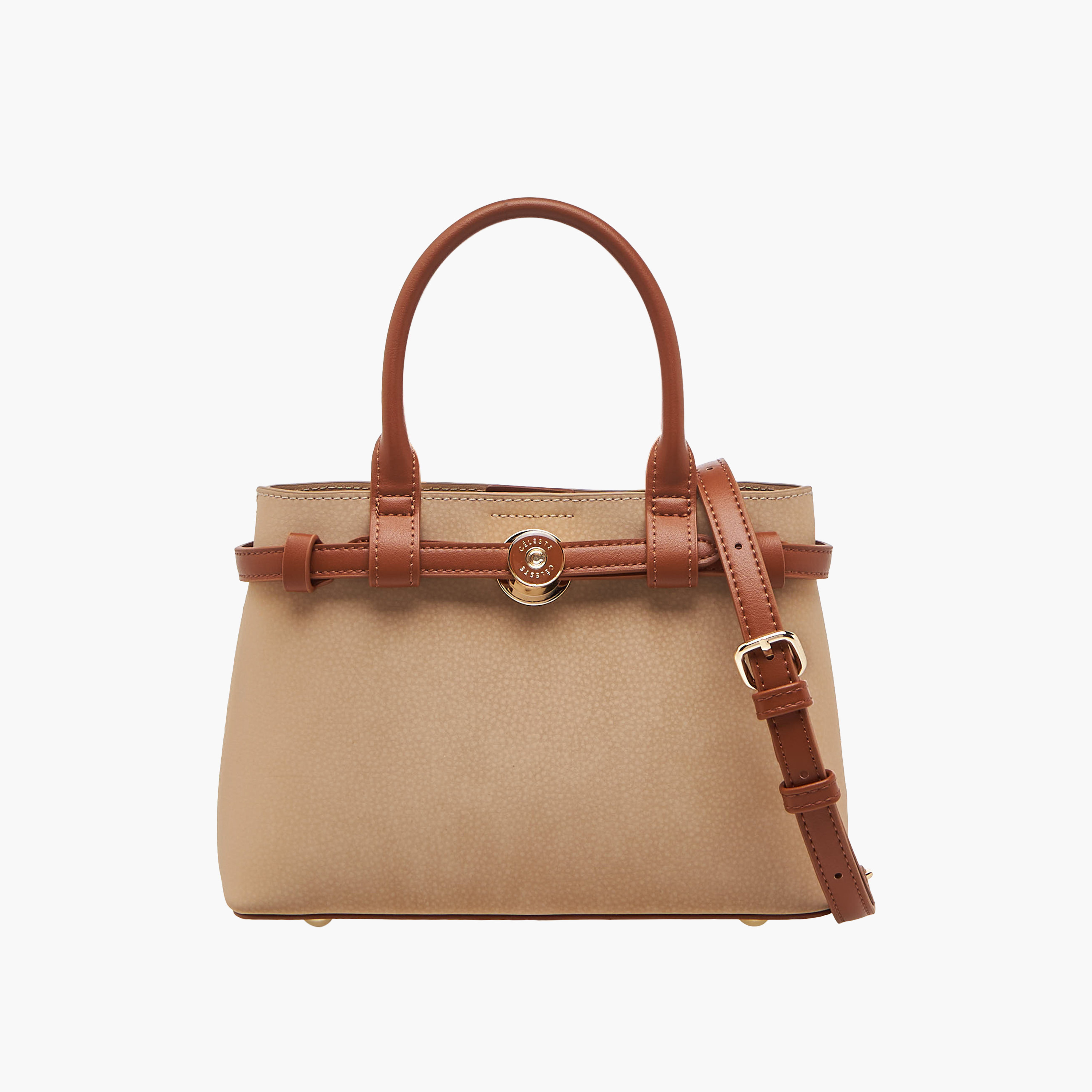 Celeste Textured Tote Bag with Detachable Shoulder Strap-women-bagsandwallets-handbags-image-1