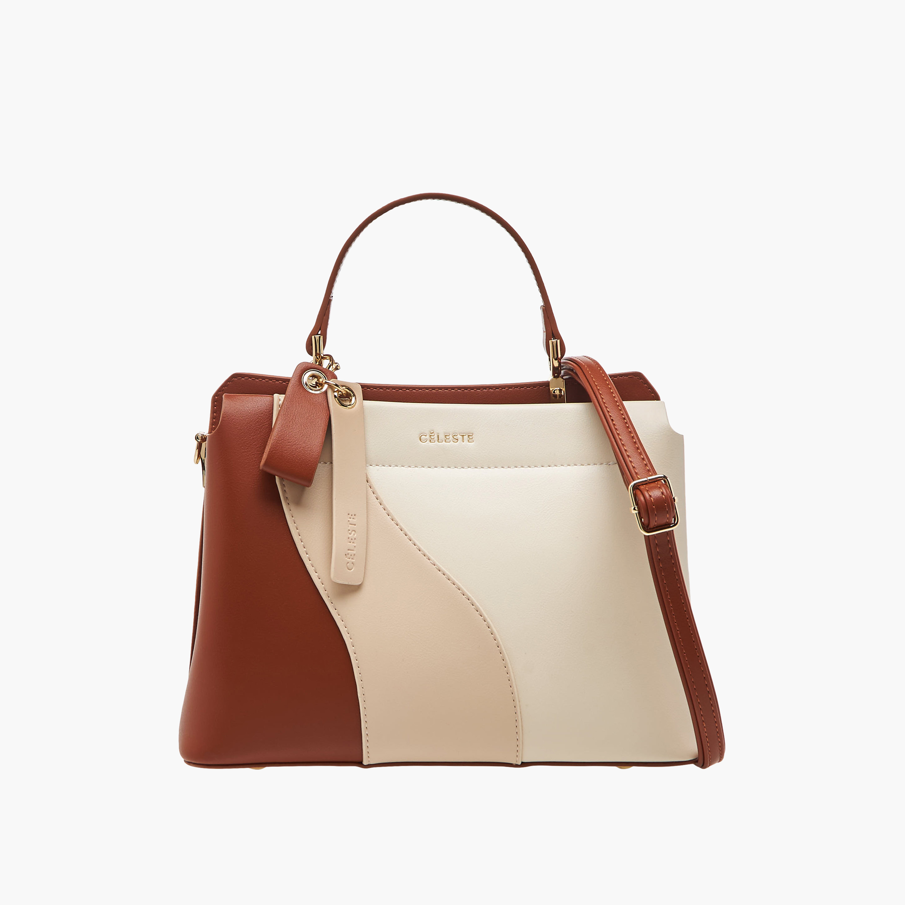 Celeste Colourblock Tote Bag with Detachable Strap-women-bagsandwallets-handbags-image-1