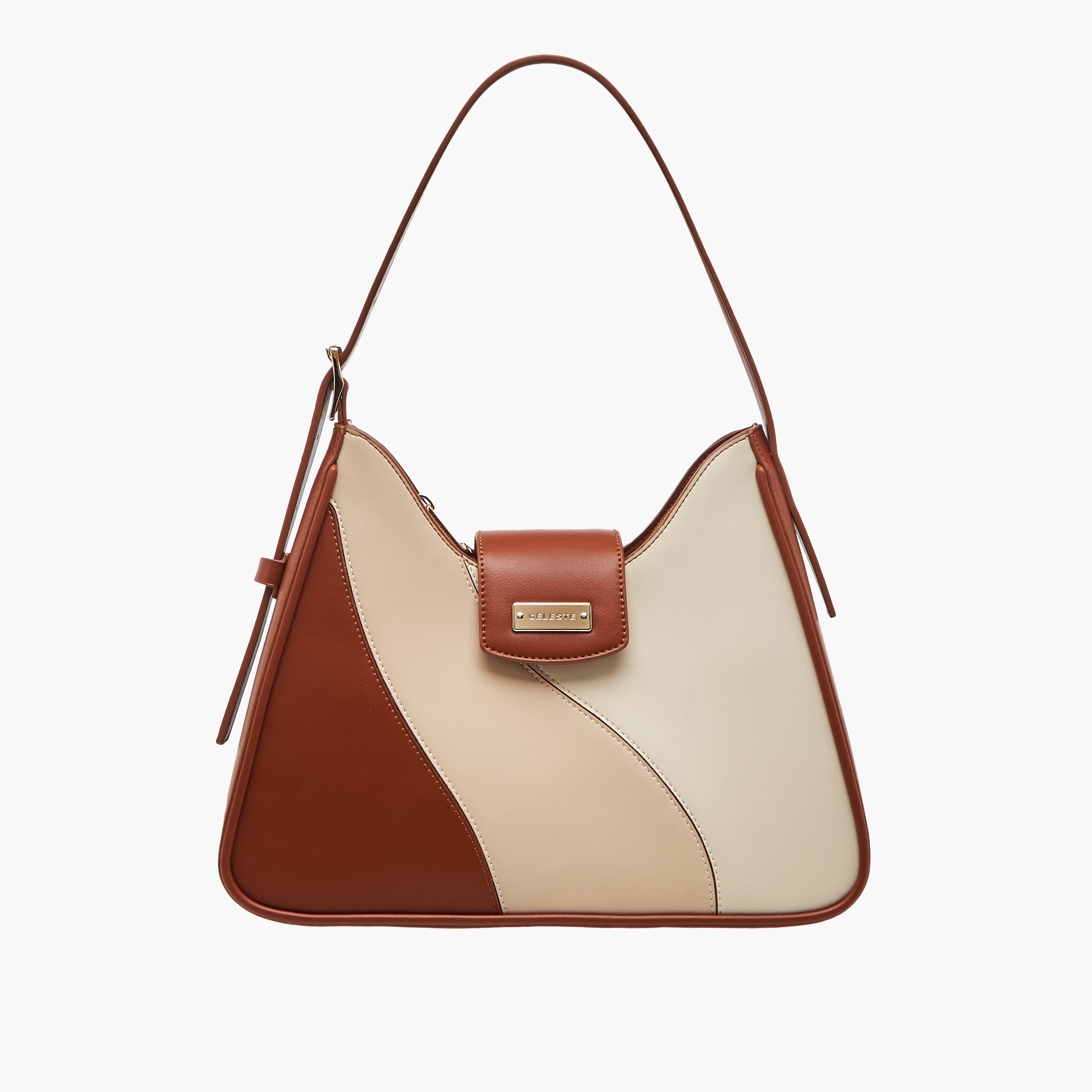 Celeste Colourblock Shoulder Bag with Adjustable Strap-women-bagsandwallets-handbags-image-1