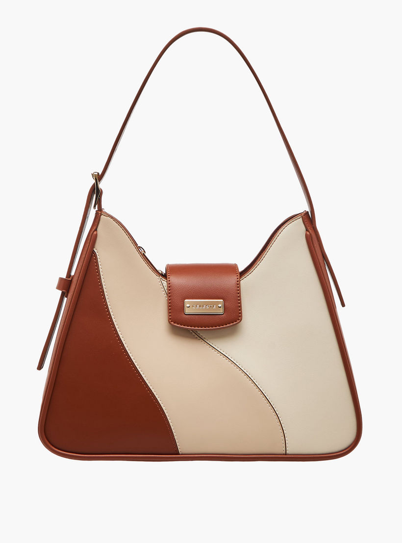 Celeste Colourblock Shoulder Bag with Adjustable Strap-women-bagsandwallets-handbags-image-1