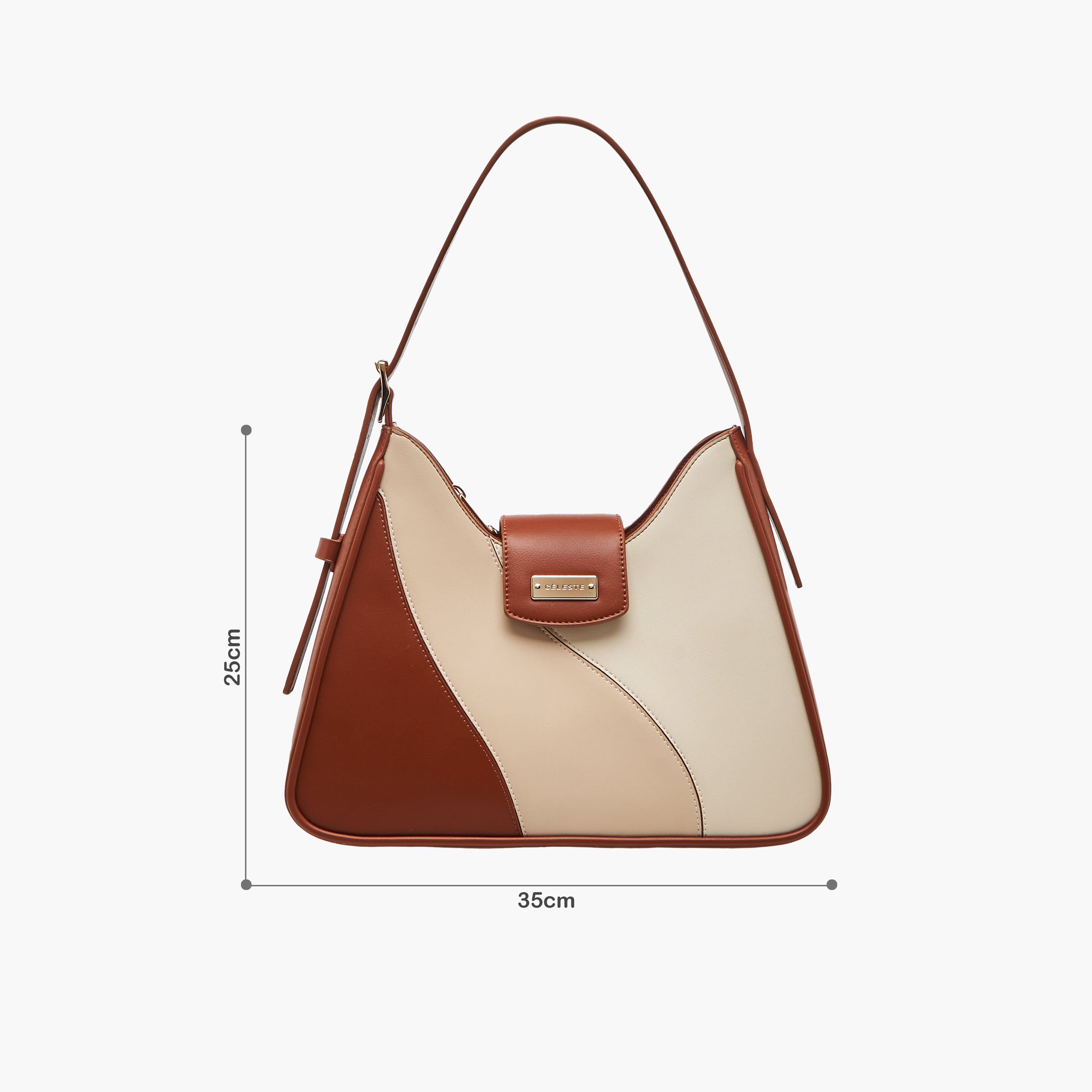 Celeste Colourblock Shoulder Bag with Adjustable Strap-women-bagsandwallets-handbags-image-2