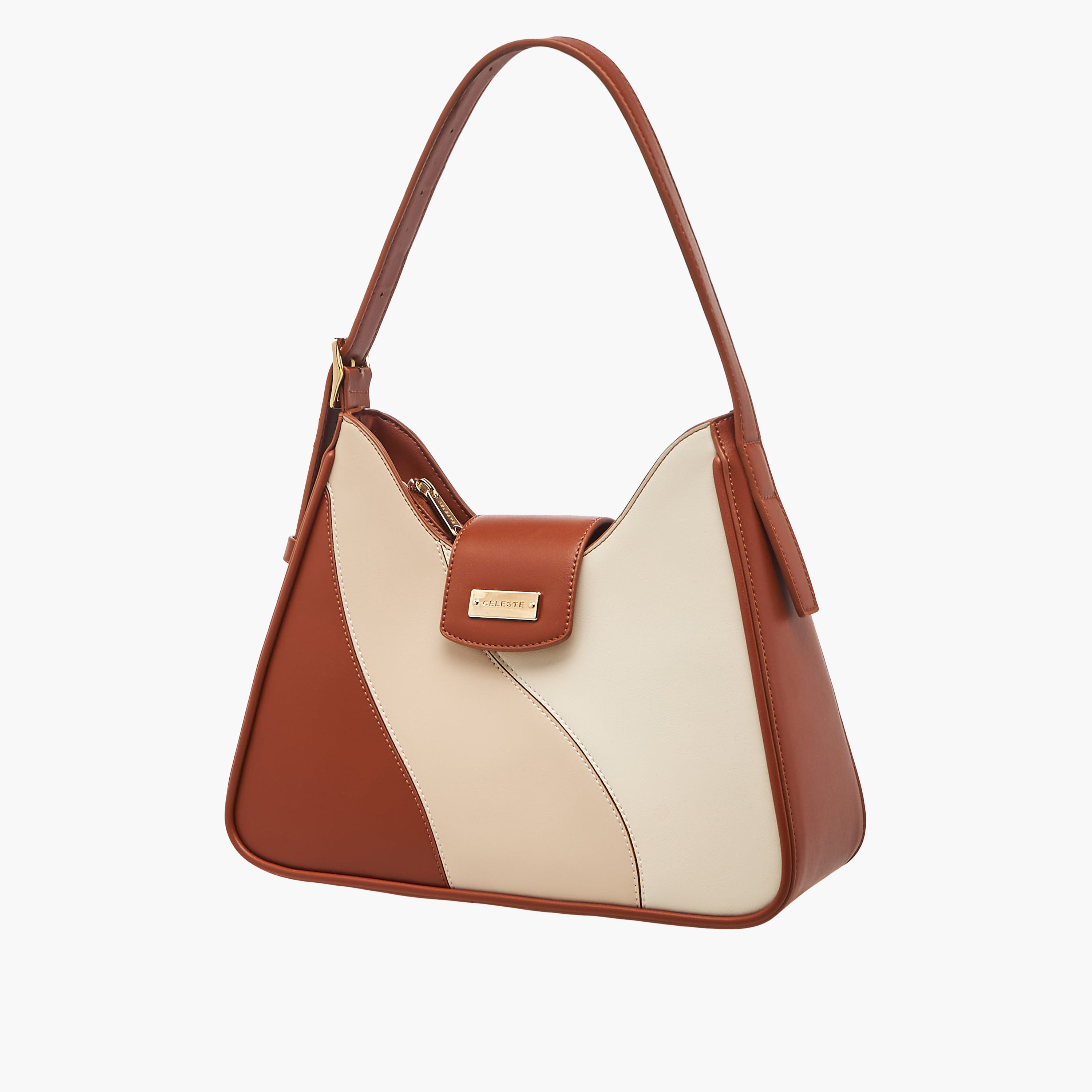 Celeste Colourblock Shoulder Bag with Adjustable Strap-women-bagsandwallets-handbags-image-4