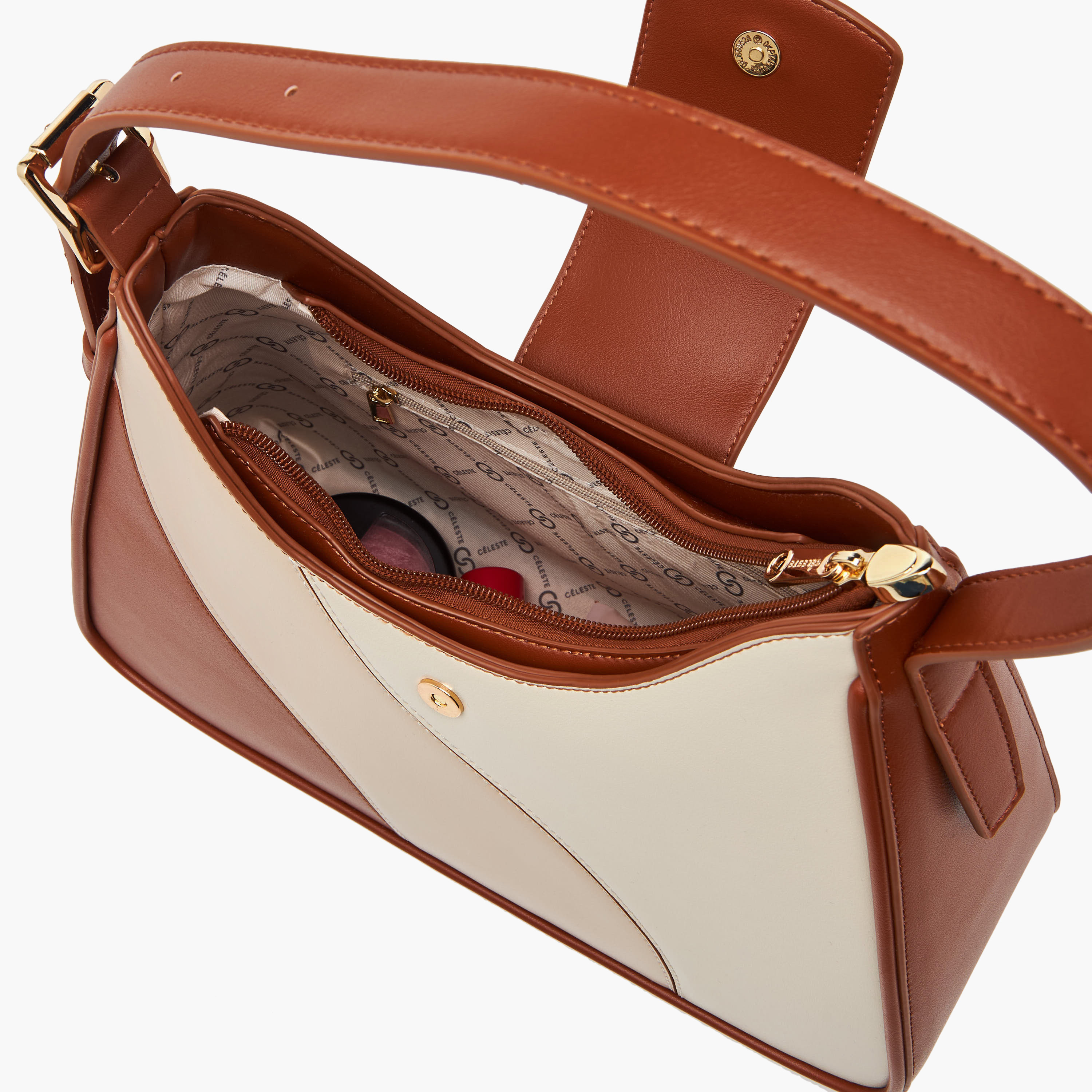 Celeste Colourblock Shoulder Bag with Adjustable Strap-women-bagsandwallets-handbags-image-8
