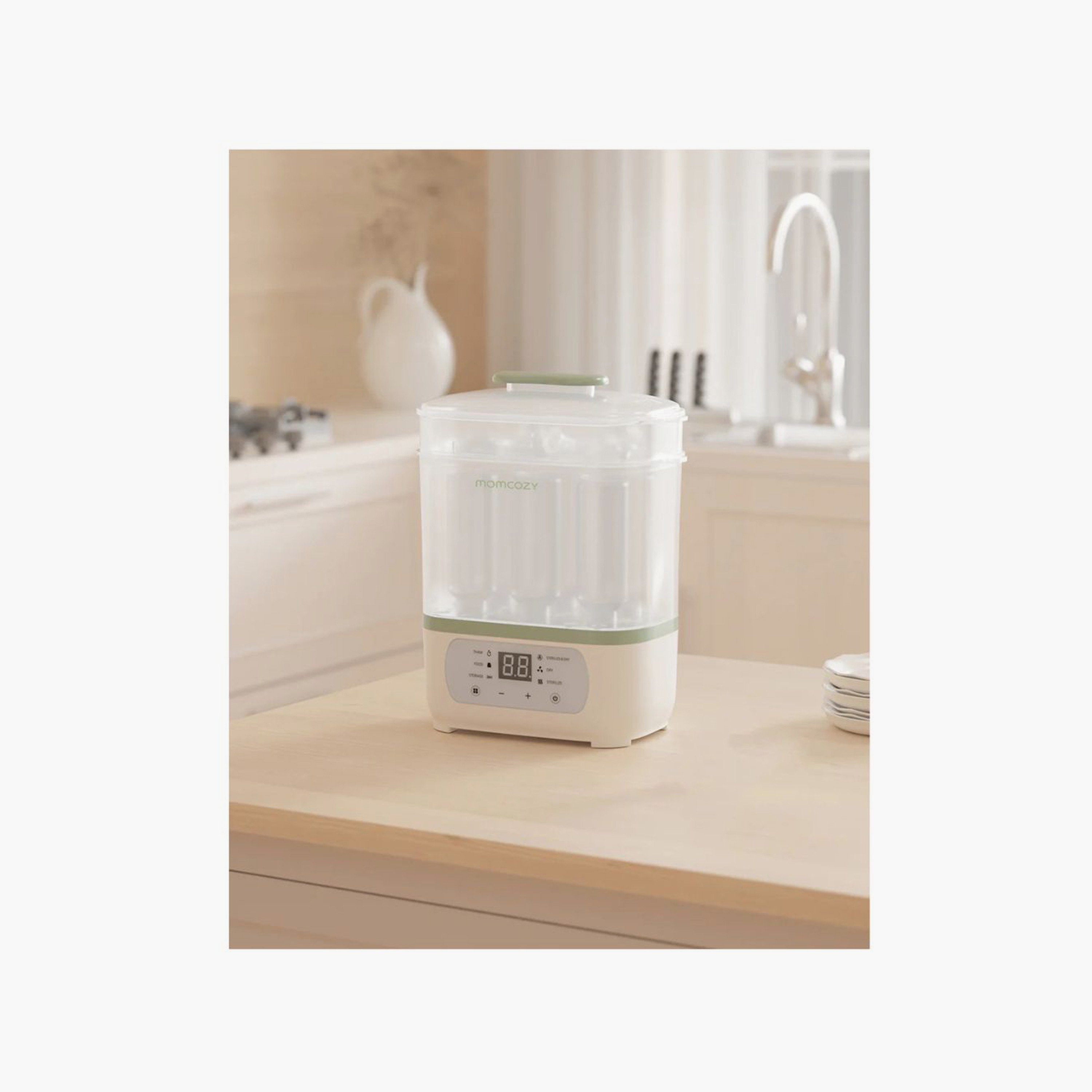 Momcozy 8-In-1 Bottle Sterilizer & Dryer - White-baby-feeding-sterilizersandwarmers-image-15
