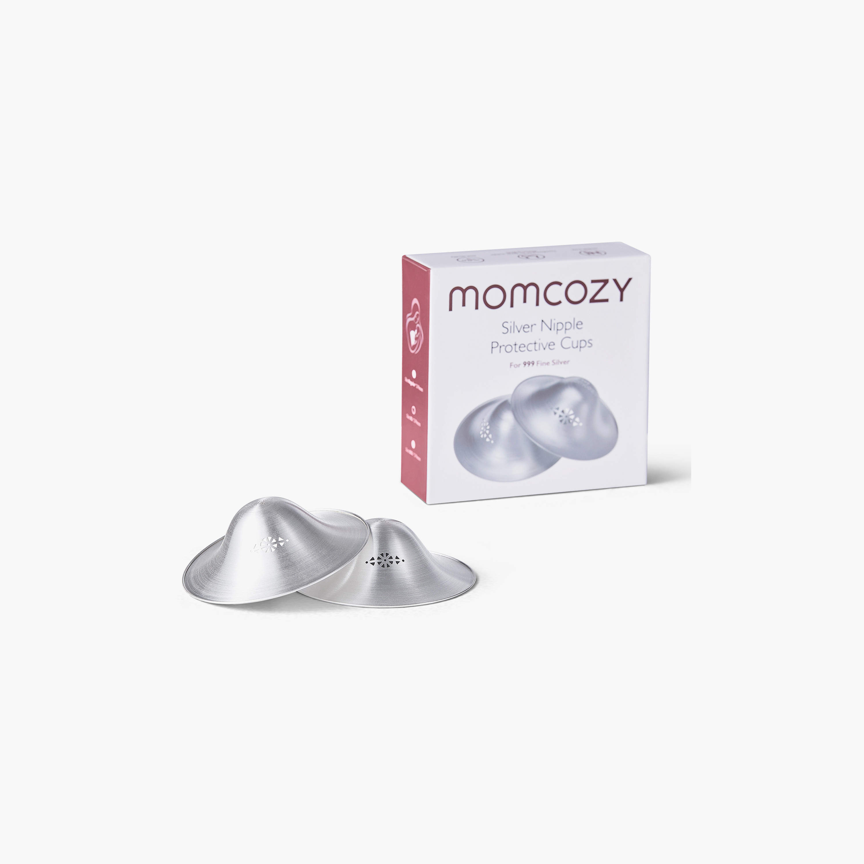 Momcozy 2-Piece 999 Silver Nursing Nipple Shields - 55mm-baby-feeding-breastfeedingandcare-image-2
