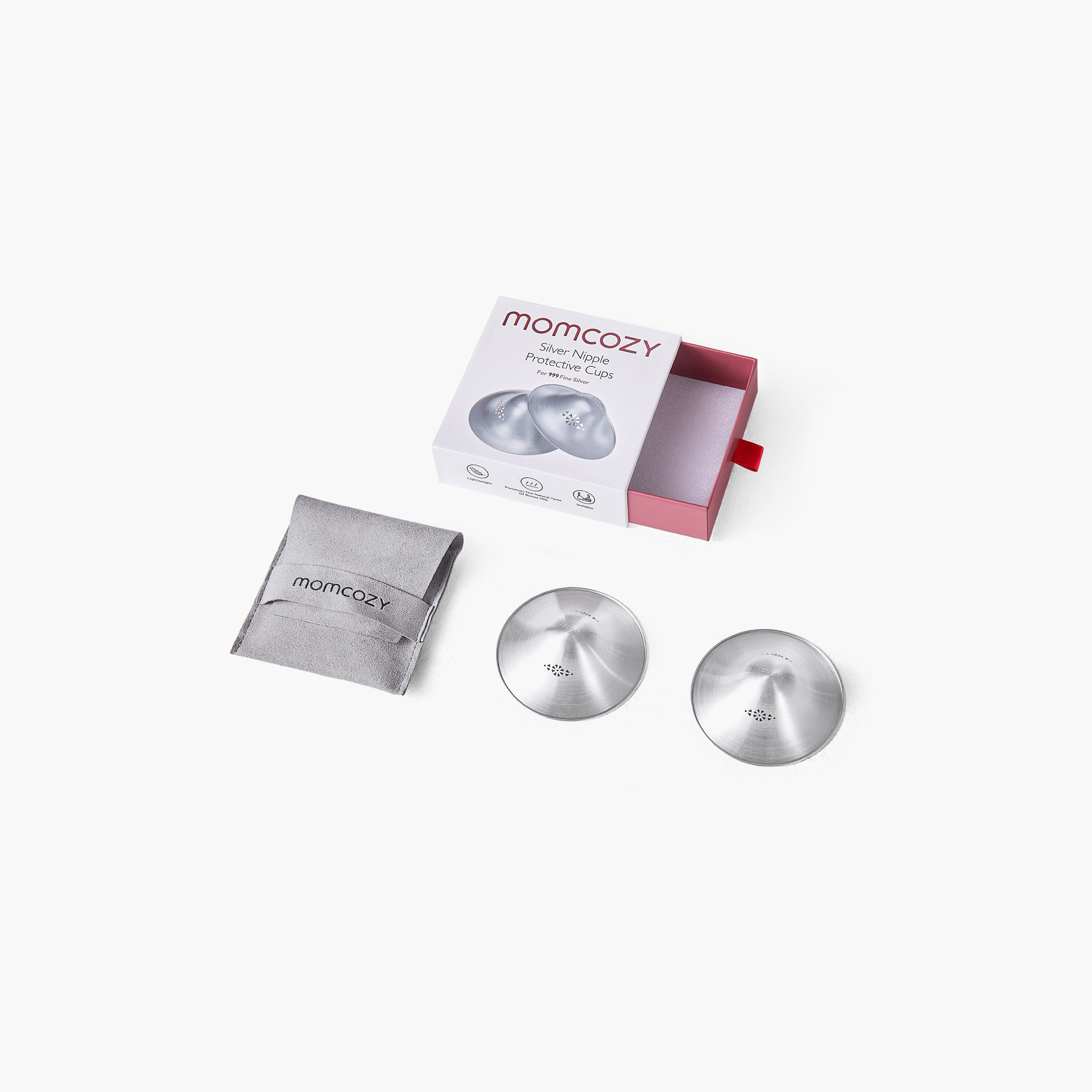 Momcozy 2-Piece 999 Silver Nursing Nipple Shields - 55mm-baby-feeding-breastfeedingandcare-image-3