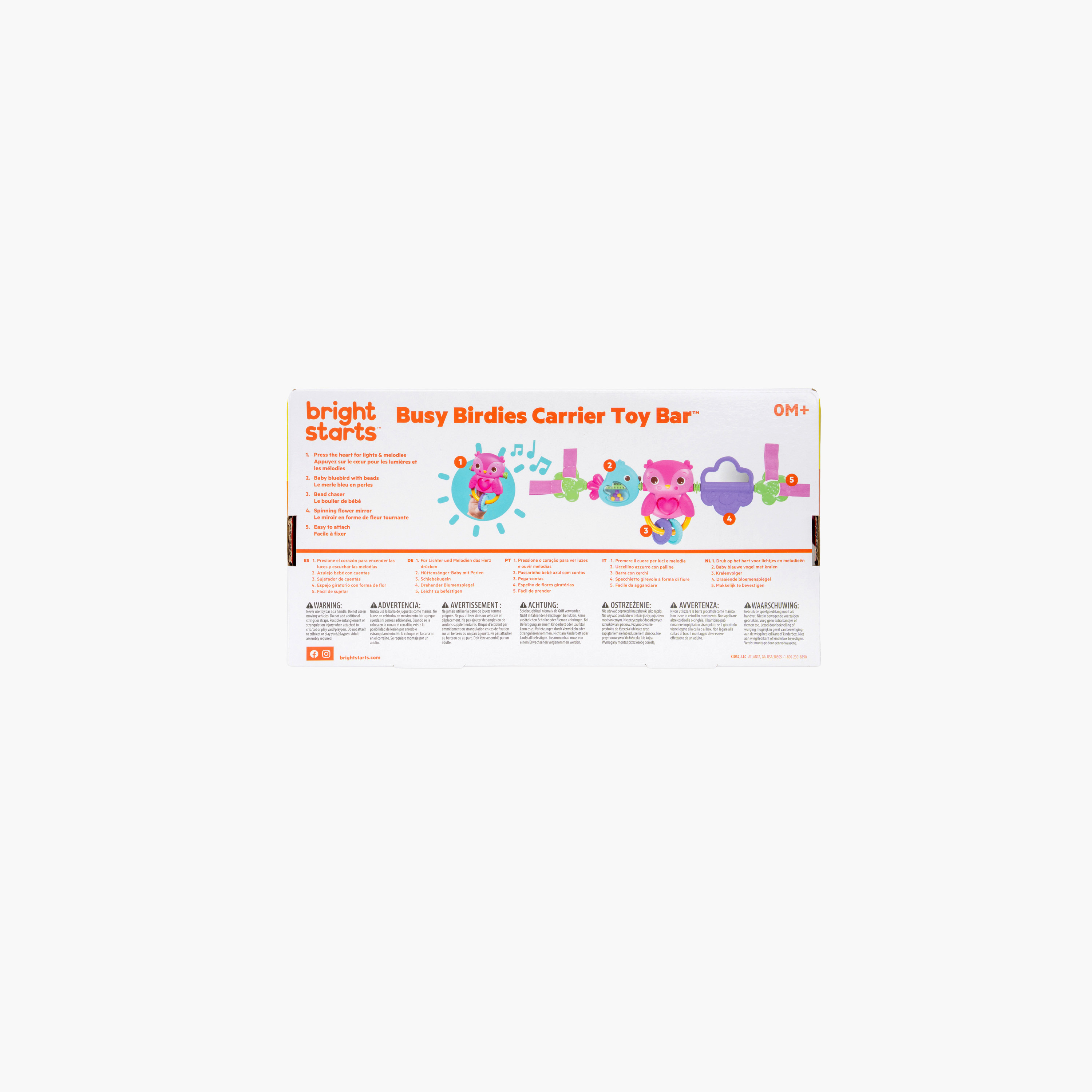 Bright Starts Busy Birdies Carrier Toy Bar with Toys-baby-gear-travelaccessories-image-9