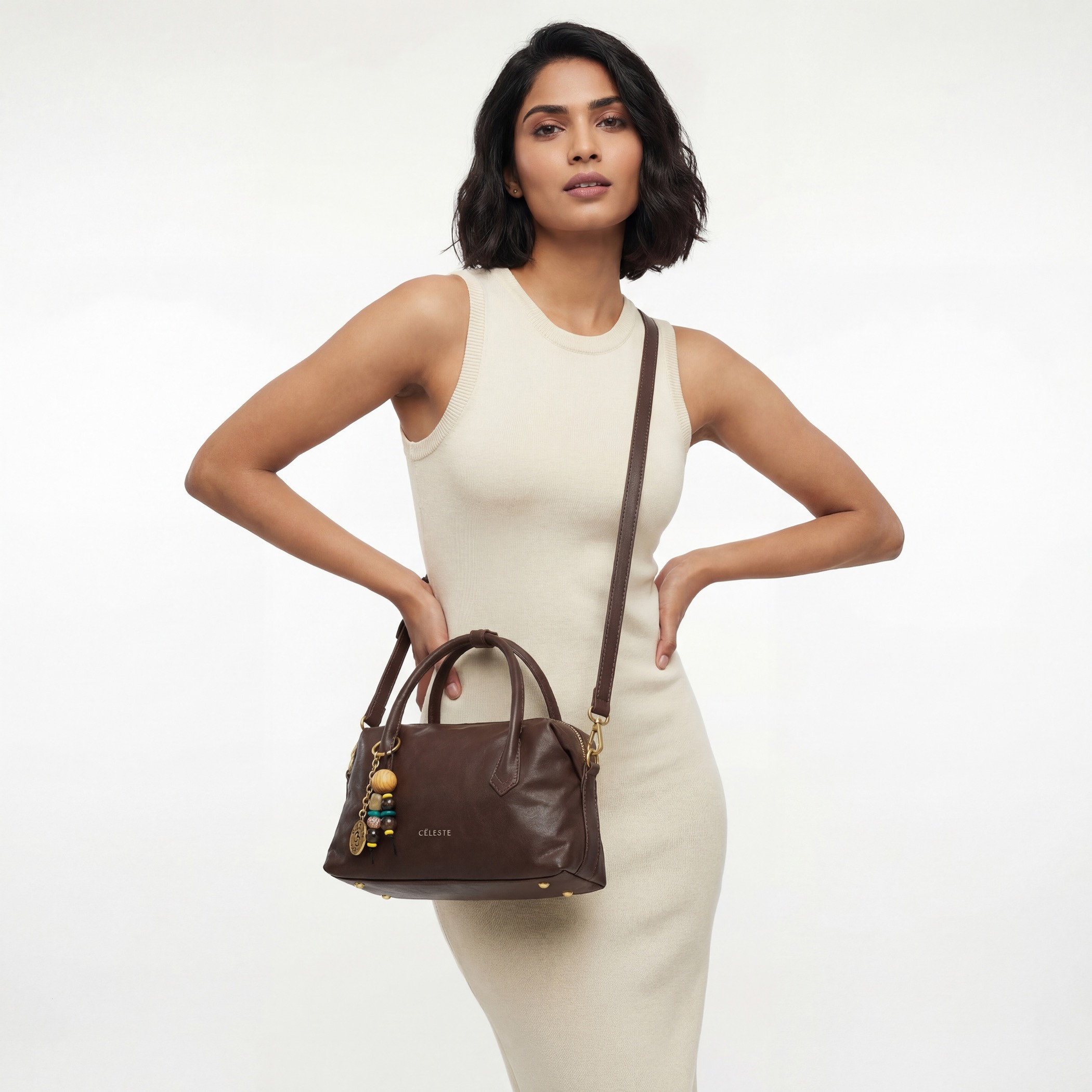 شنطة توتي بارزة الملمس بسحاب إغلاق من لو كونفورت-women-bagsandwallets-handbags-image-2