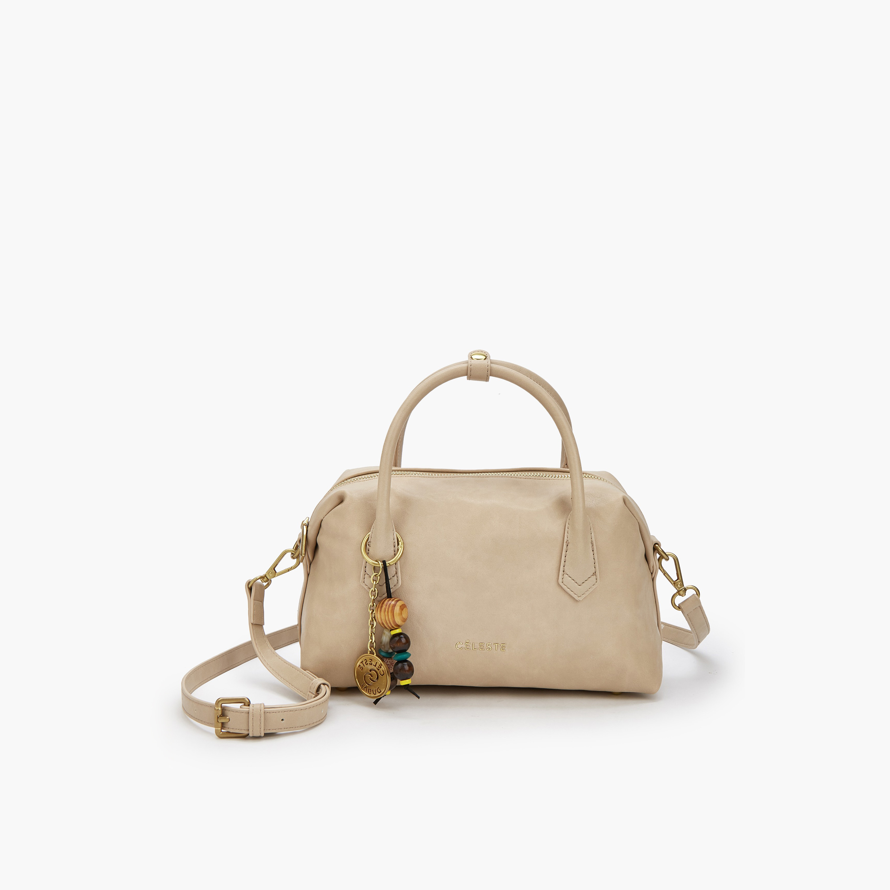 Celeste Textured Tote Bag with Zip Closure-women-bagsandwallets-handbags-image-1