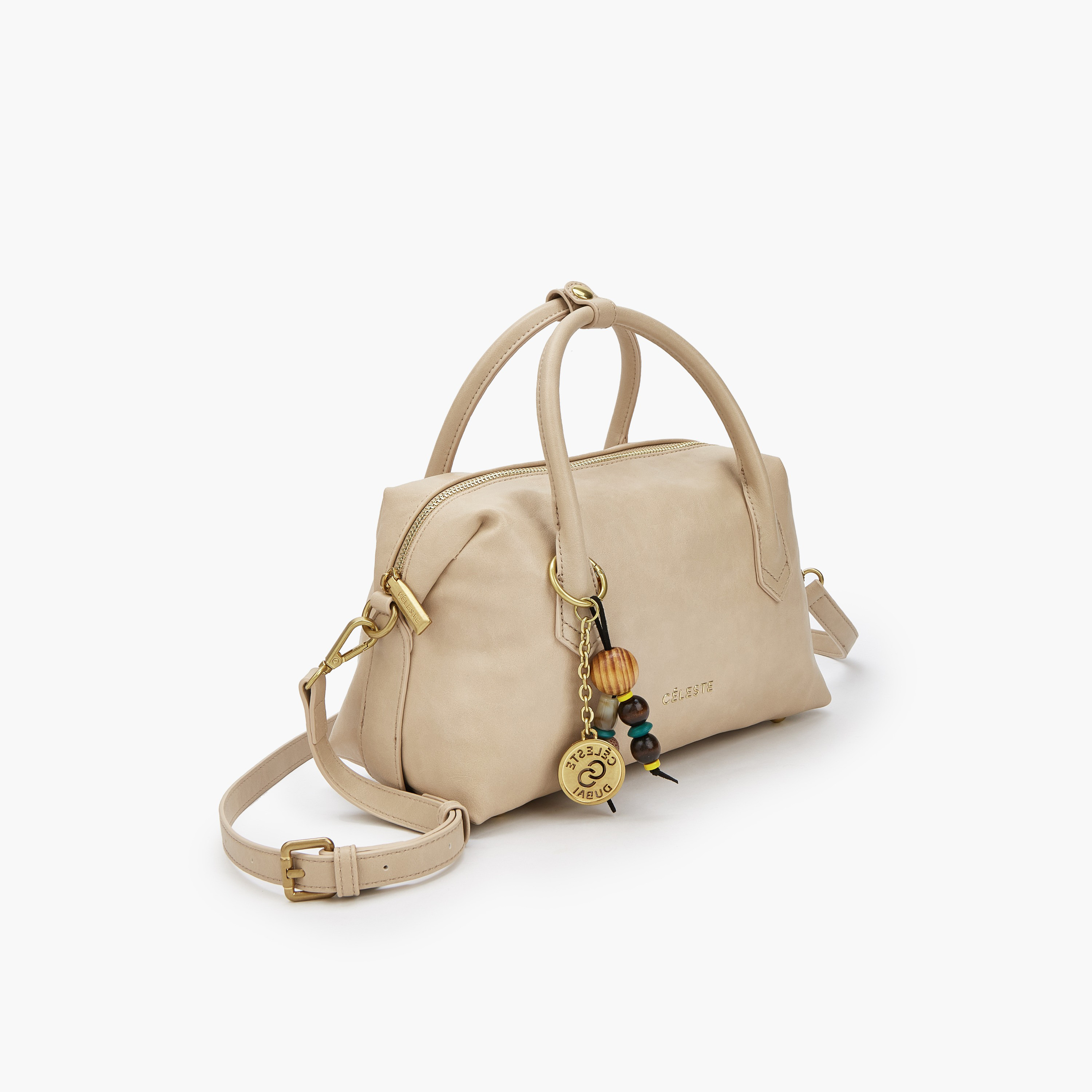Celeste Textured Tote Bag with Zip Closure-women-bagsandwallets-handbags-image-5