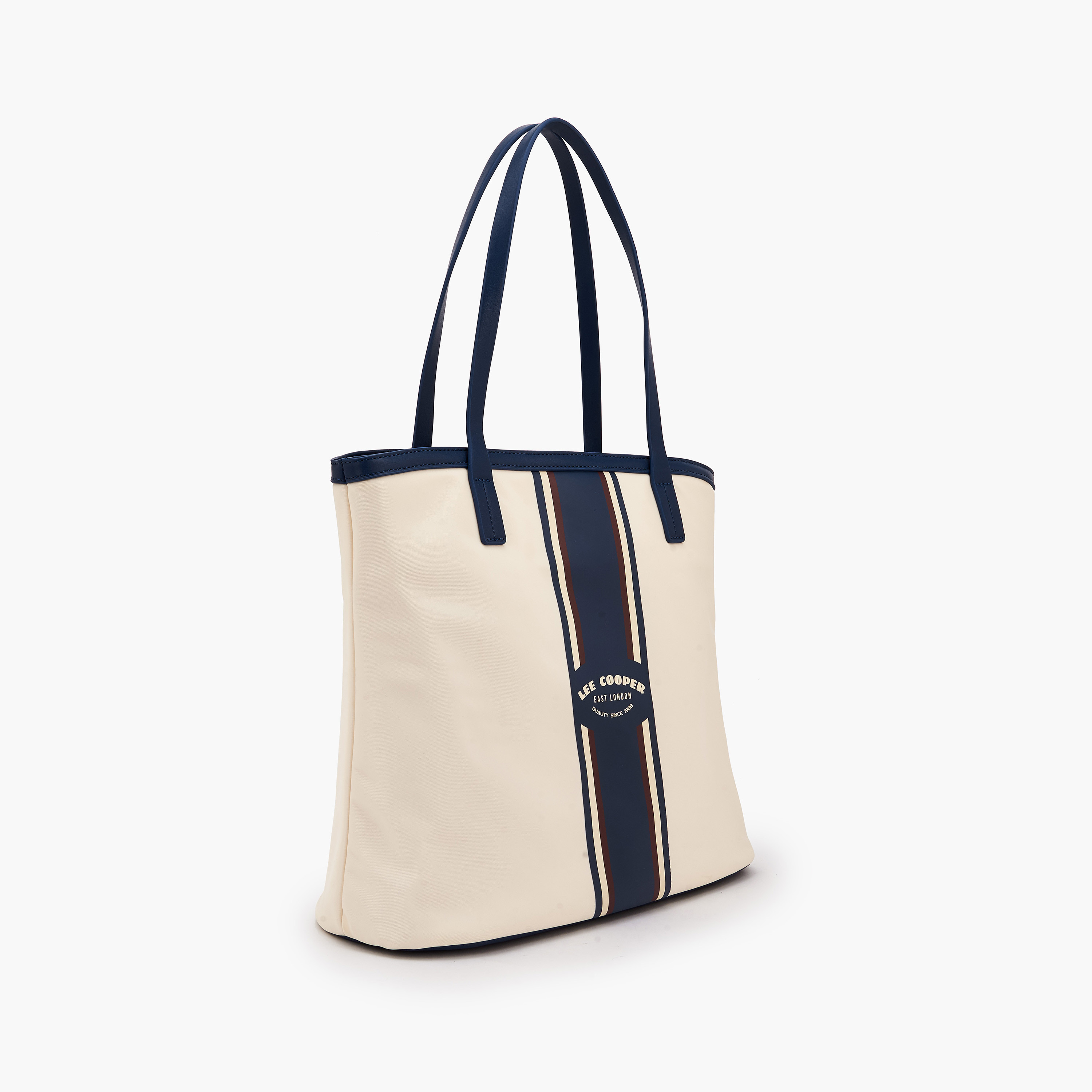 شنطة توت مخططة بمقابض من لي كوبر-women-bagsandwallets-handbags-image-2