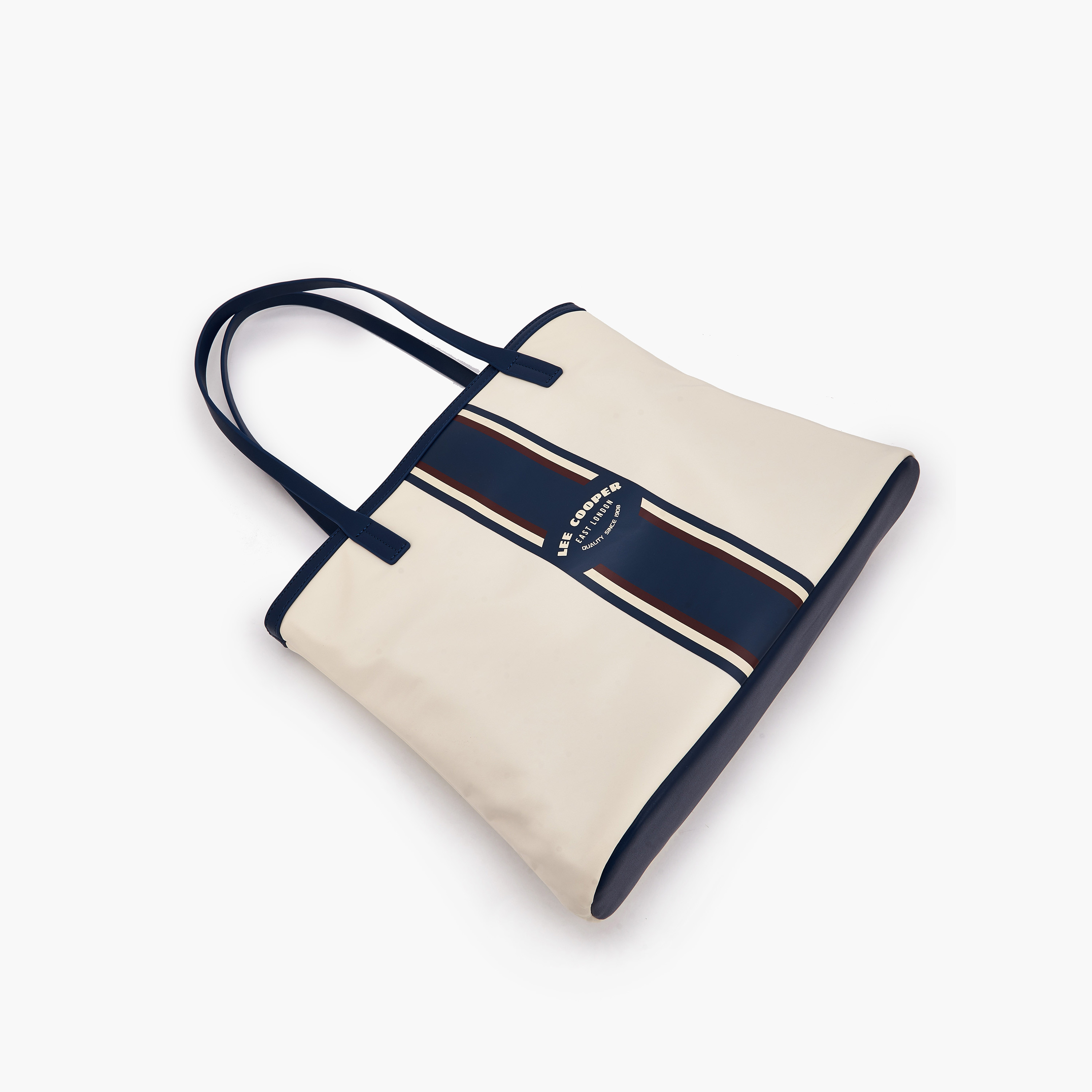 شنطة توت مخططة بمقابض من لي كوبر-women-bagsandwallets-handbags-image-6