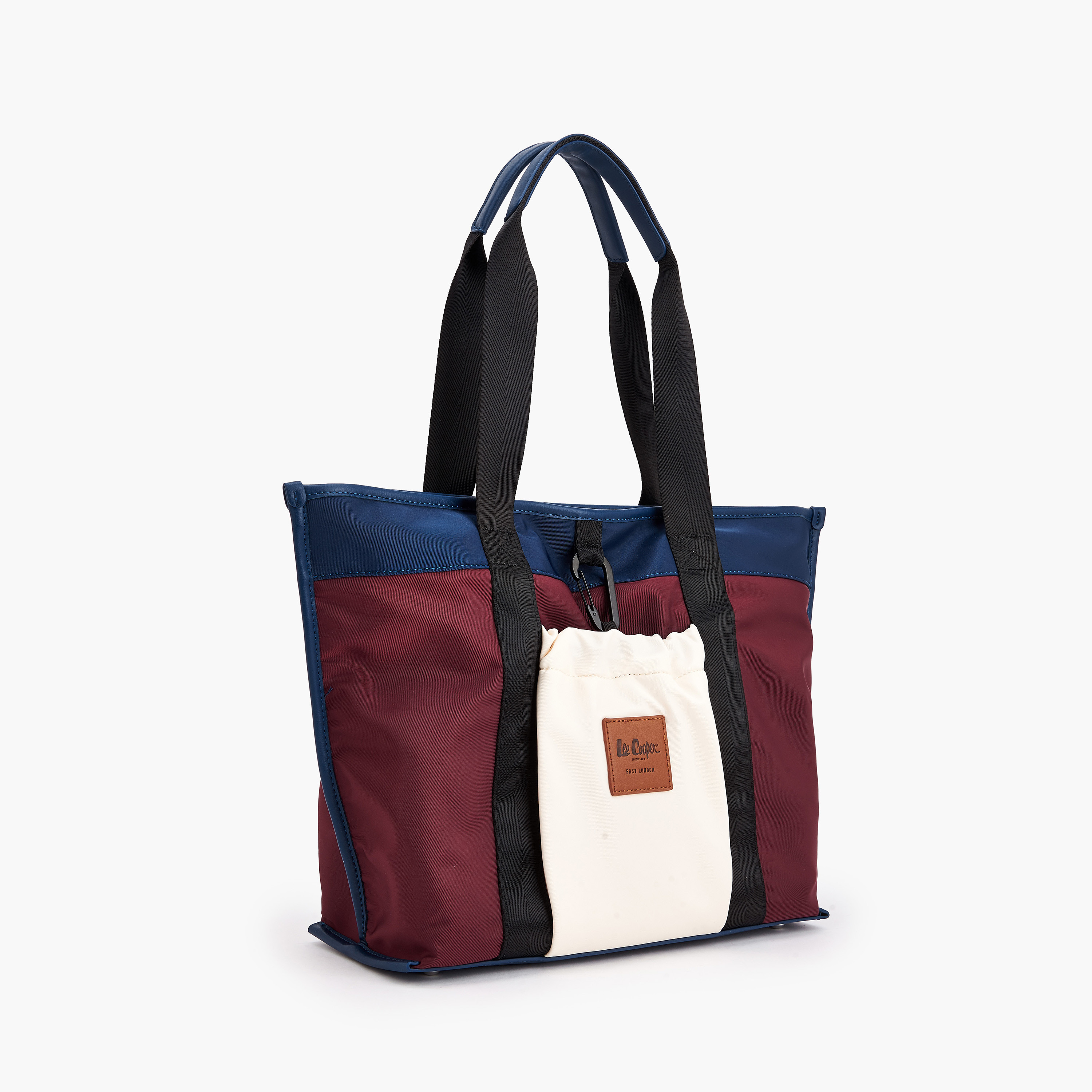 Lee Cooper Colourblock Tote Bag with Handles-women-bagsandwallets-handbags-image-2