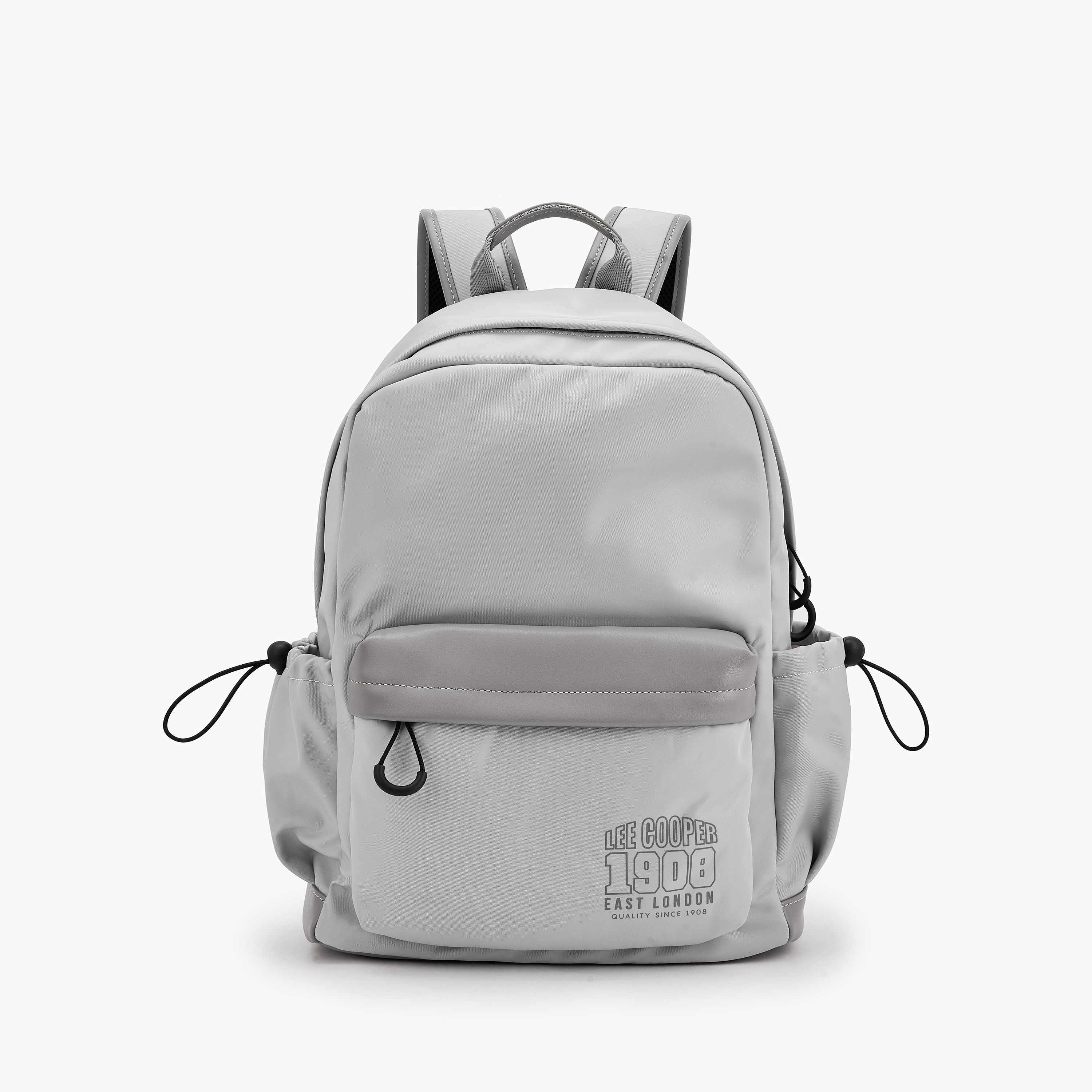 Lee Cooper Logo Print Backpack with Adjustable Straps-women-bagsandwallets-backpacks-image-1