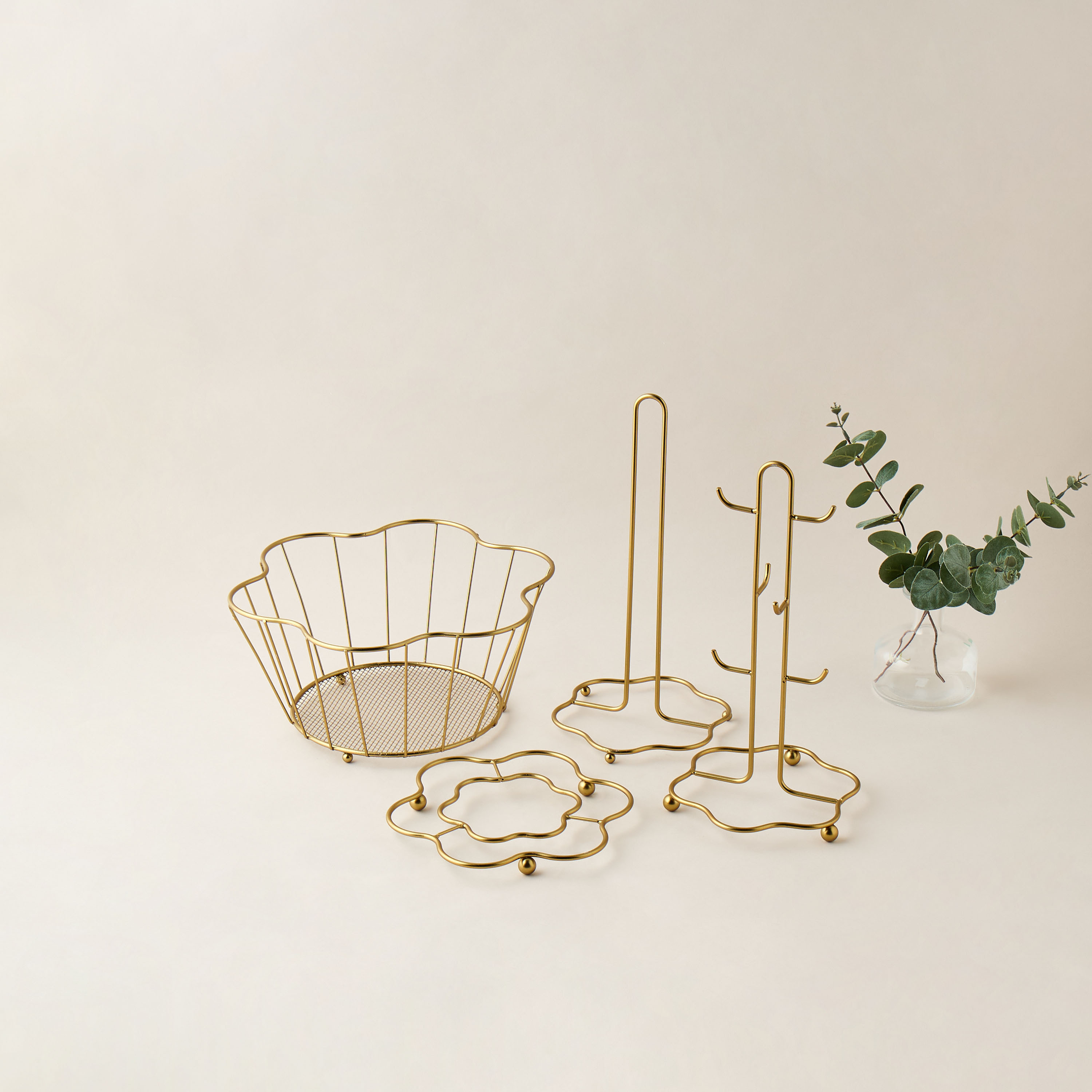Elanza Floral Shaped Metal Trivet-household-kitchen-kitchenorganising-countertoporganising-image-5