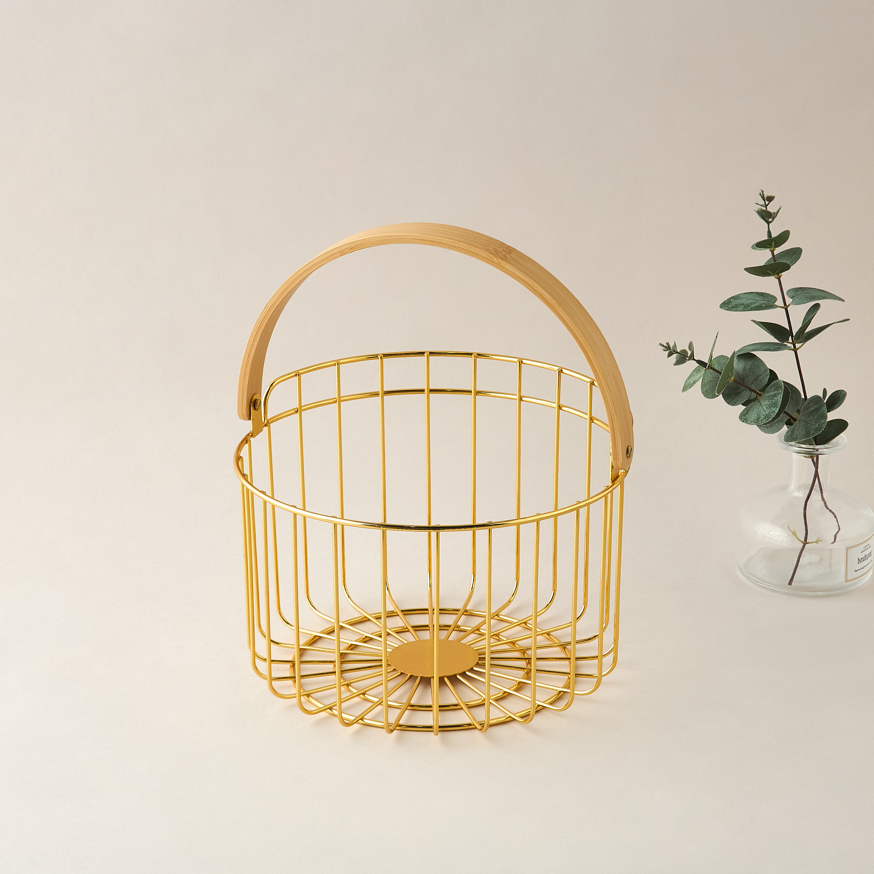 Elanza Storage Basket with Handle - 18 cms-household-storage-storagesolutions-storageboxesandbaskets-image-1