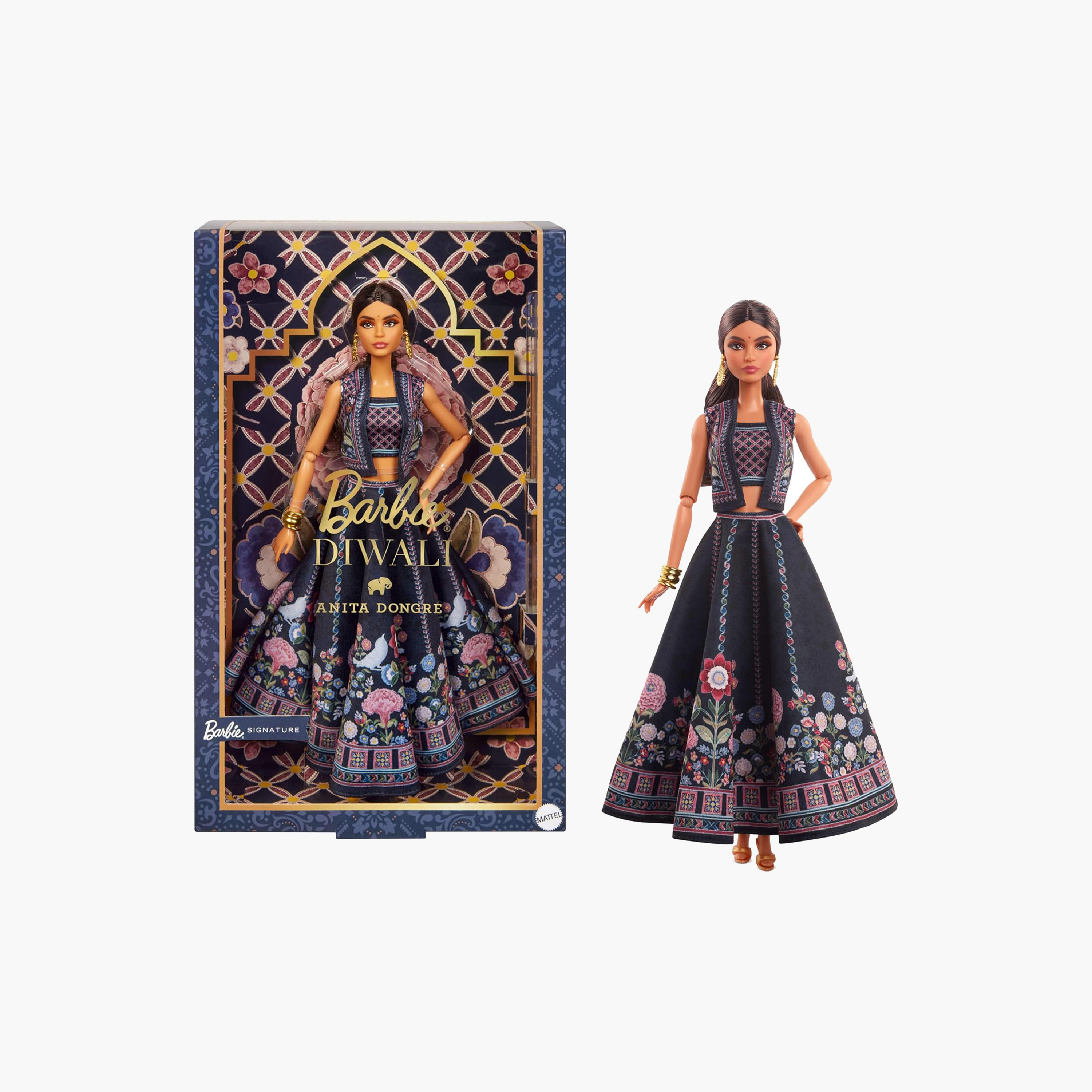 Barbie Signature Diwali Doll by Anita Dongre Wearing Festival of Lights Look, Holiday Collectible-toys-dollsandplaysets-dolls-image-1