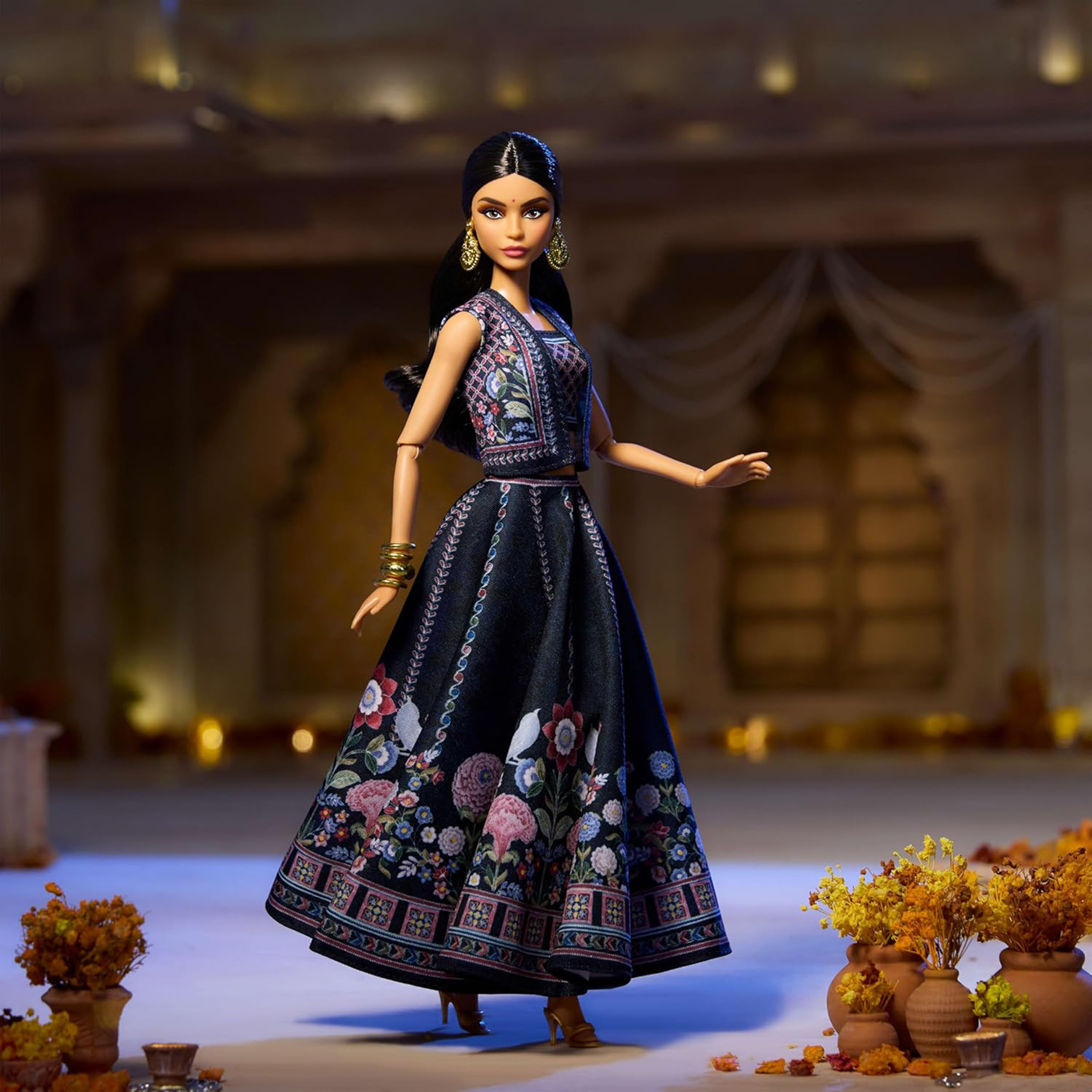 Barbie Signature Diwali Doll by Anita Dongre Wearing Festival of Lights Look, Holiday Collectible-toys-dollsandplaysets-dolls-image-3