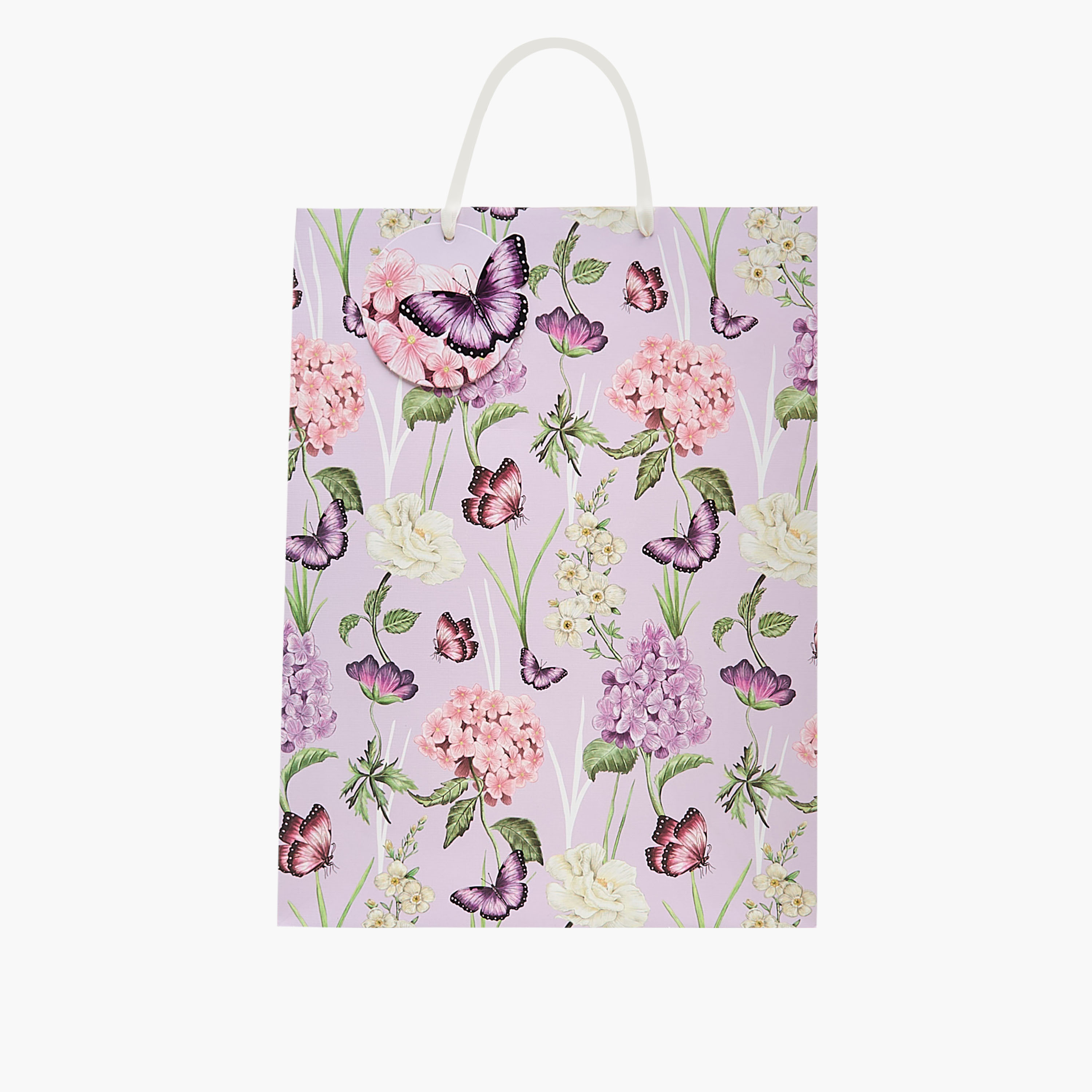 Floral Print Paper Gift Bag - Large-household-giftingaccessories-giftings-image-1